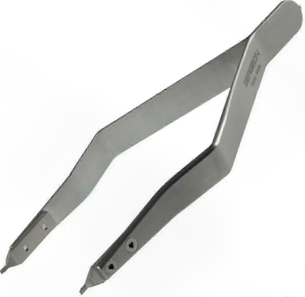 Stainless Steel Watch Band Tool with Ergonomic Design for Spring Bar and Grain Adjustment, Silver
