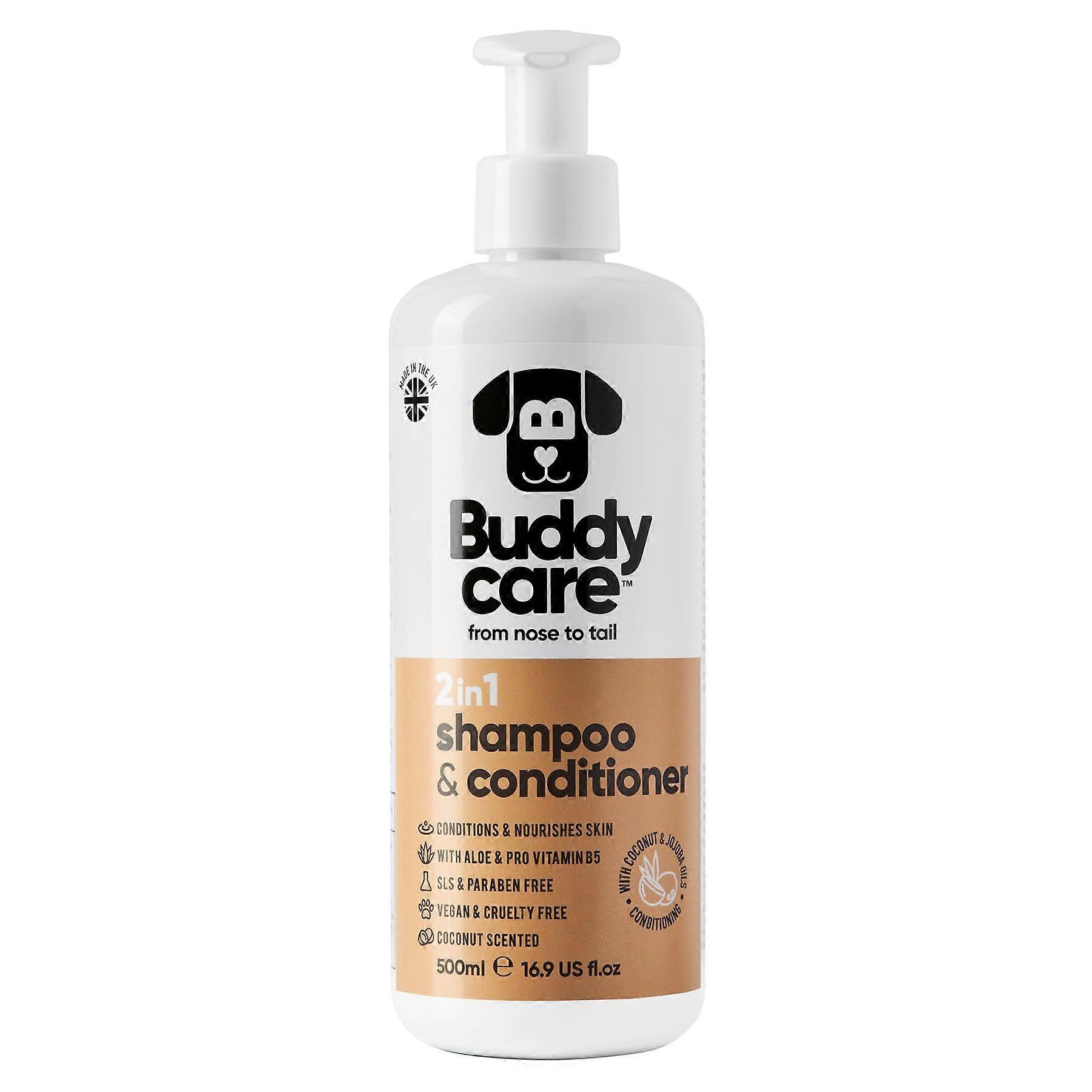 Buddycare - 2in1 Shampoo & Conditioner - Kokosnuss - 500ml