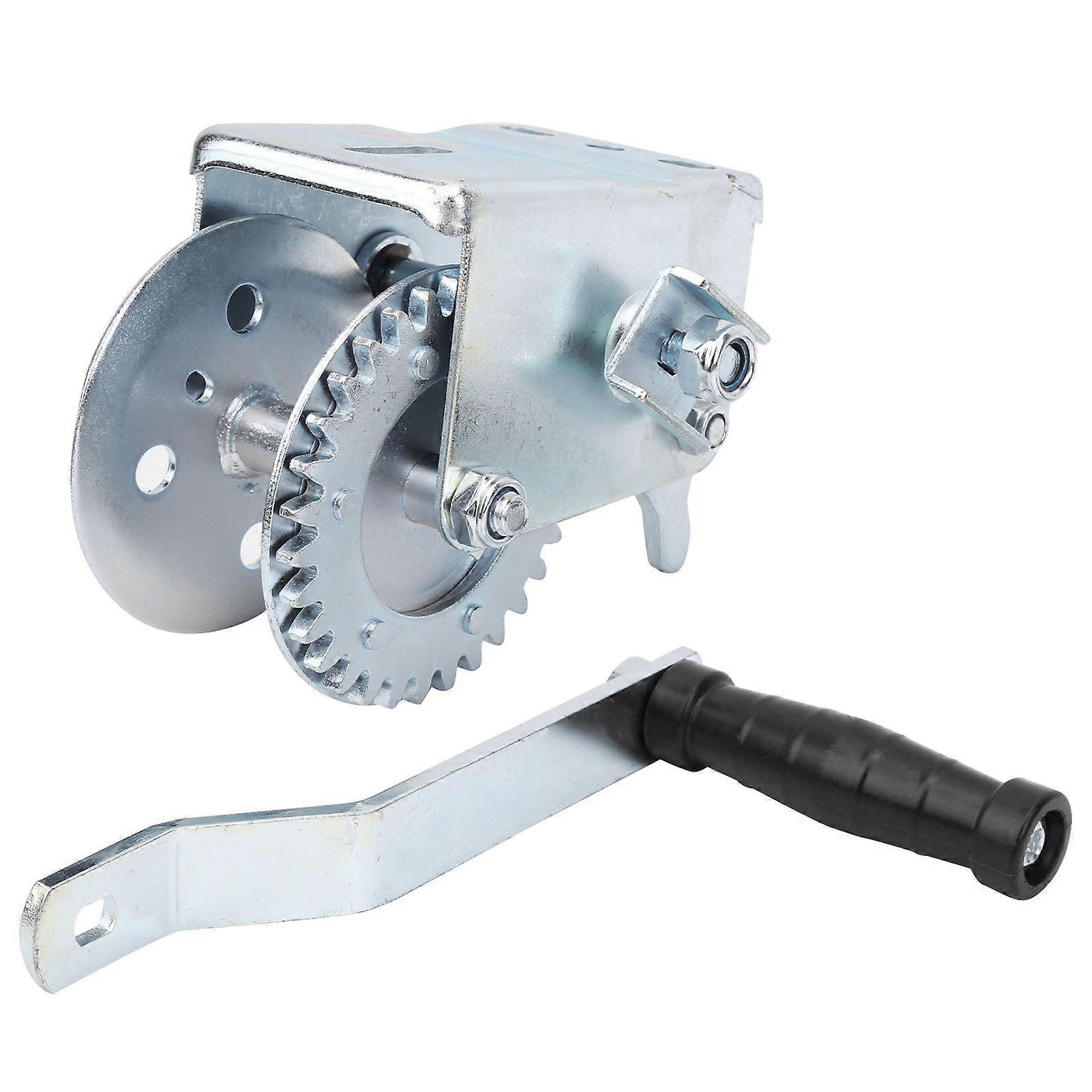 600LBS Metal Trailer Capstan Handcranking Winch Empty Bracket Accessory for Yacht Boat