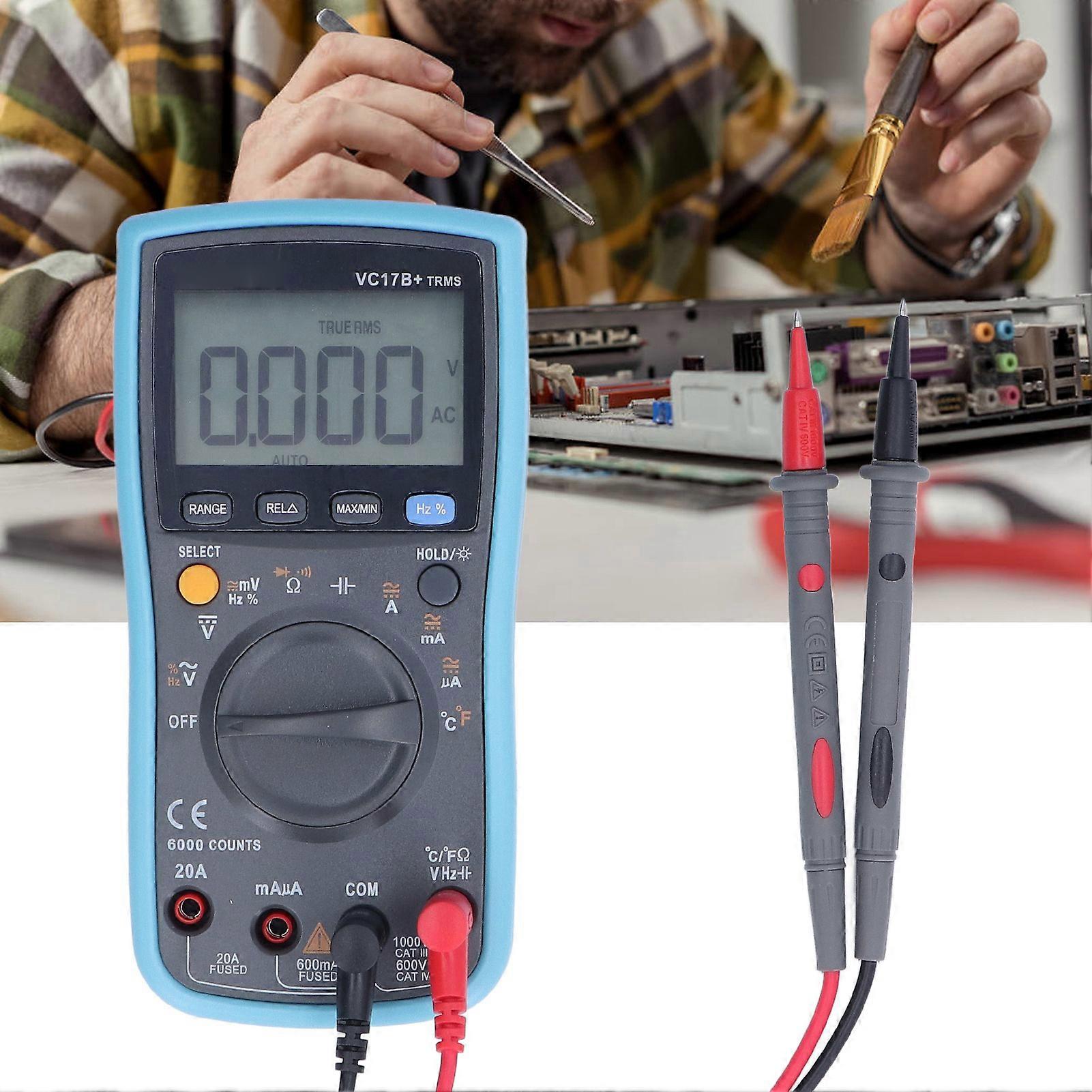 Digital Display VC17B+ Multimeter 6000 Max, 10pF-6000uF Capacitance