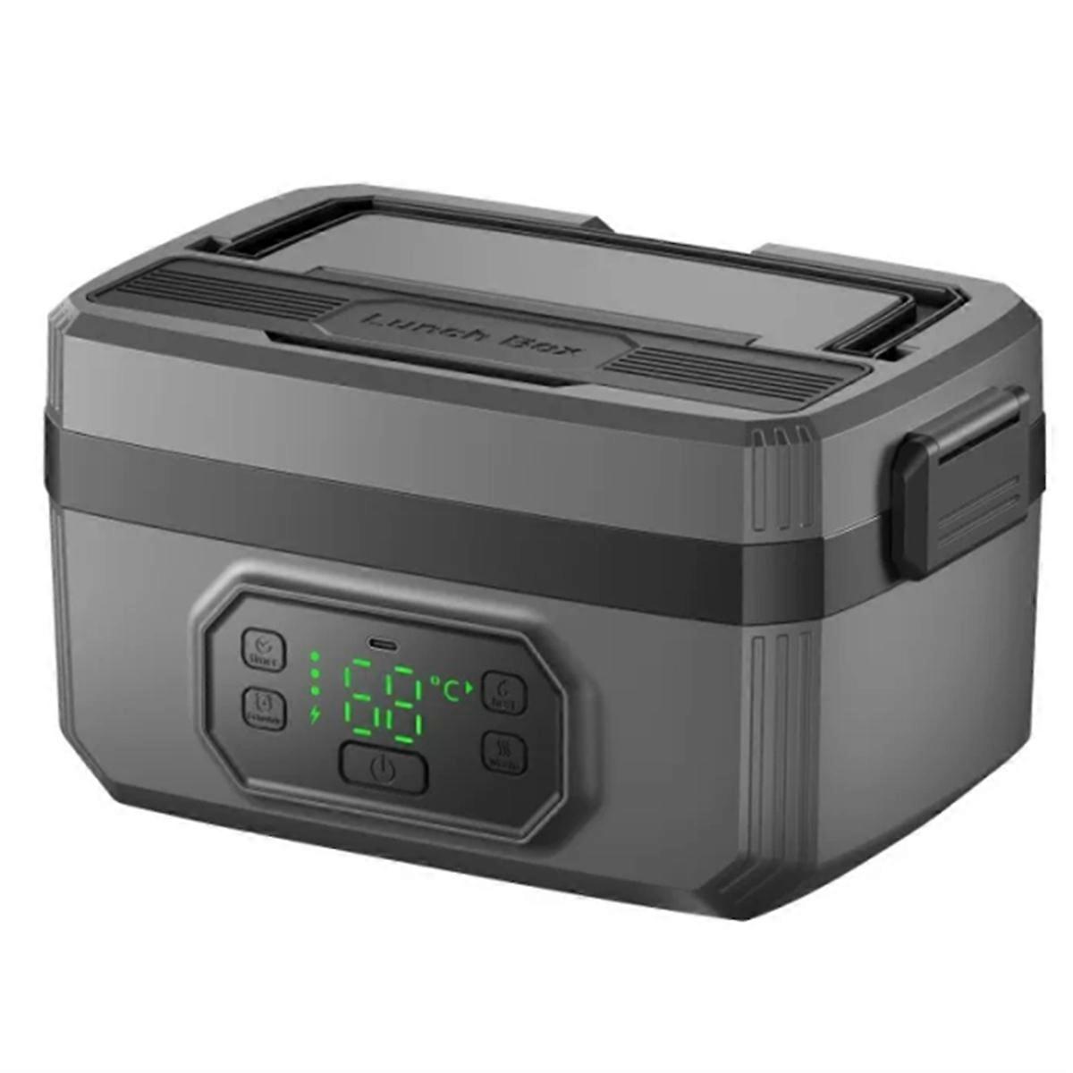 Portable Rechargeable Lunch Box, Wireless Heating, Water-Free Bento Box, Student Office,Power Stora