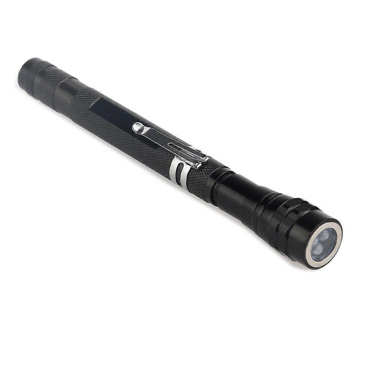 Zoomable Flashlight Portable for Outdoor Use 3-LED Torch 1 Piece Black
