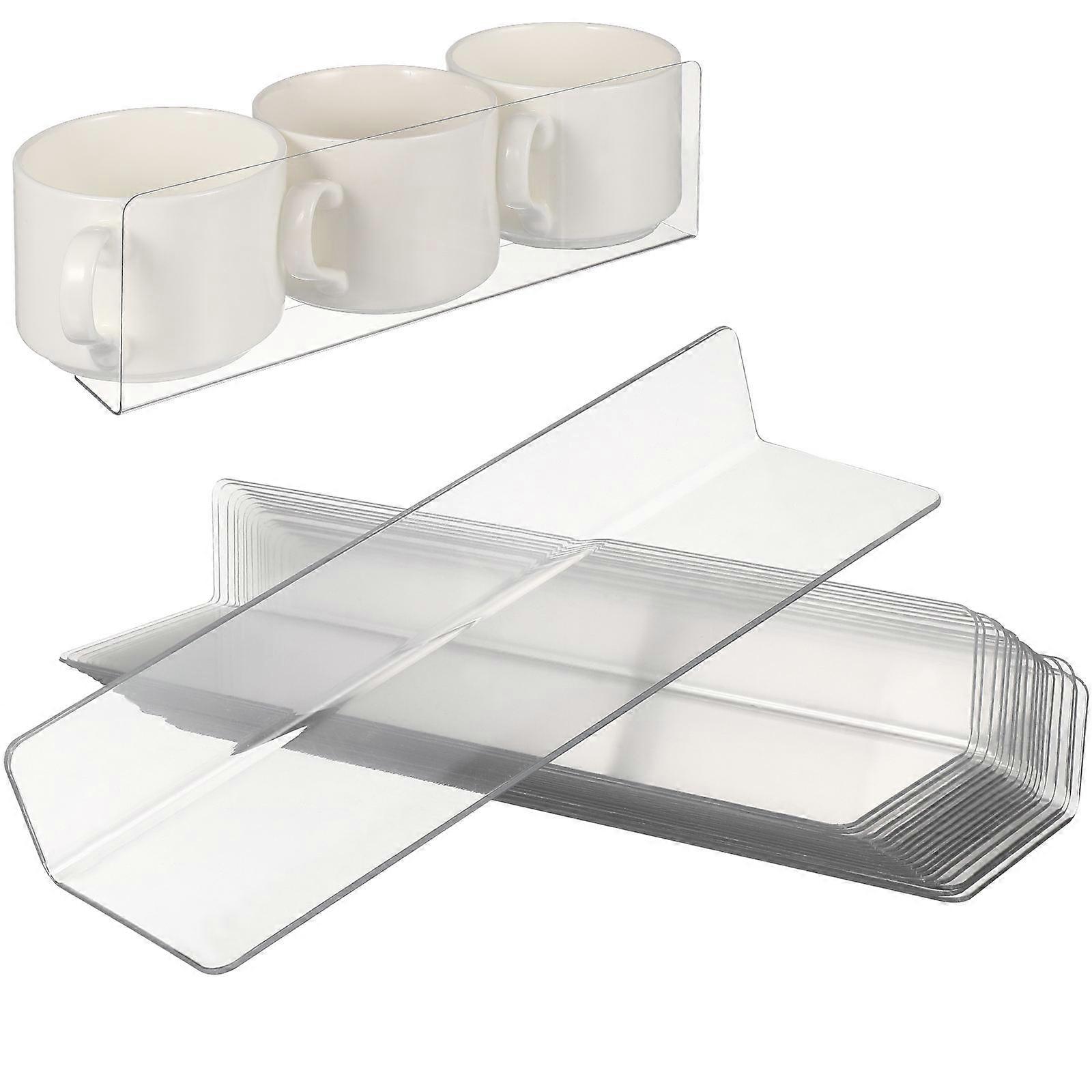 Transparent Plastic Shelf Dividers for Supermarket Display 240Pcs Separators