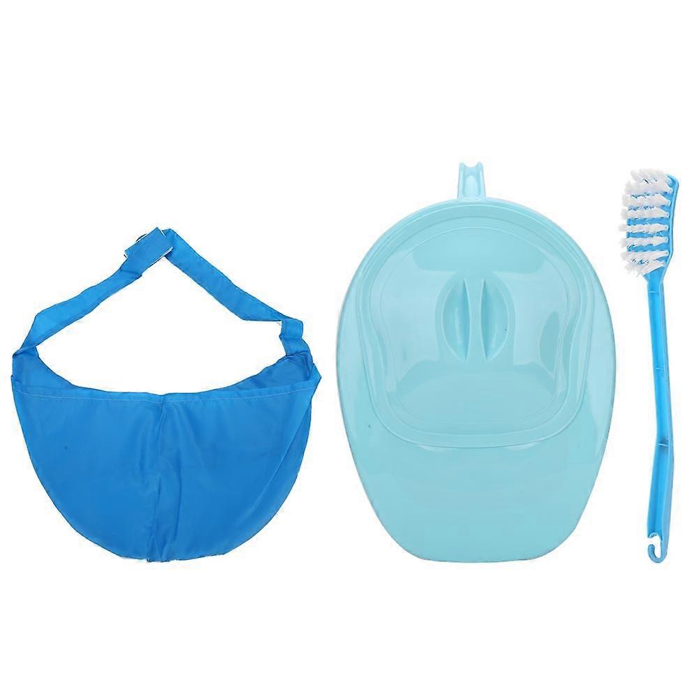 Professional Unisex Bedpan Smooth Contour Pan With Lid for Incontinence Bedridden Patient