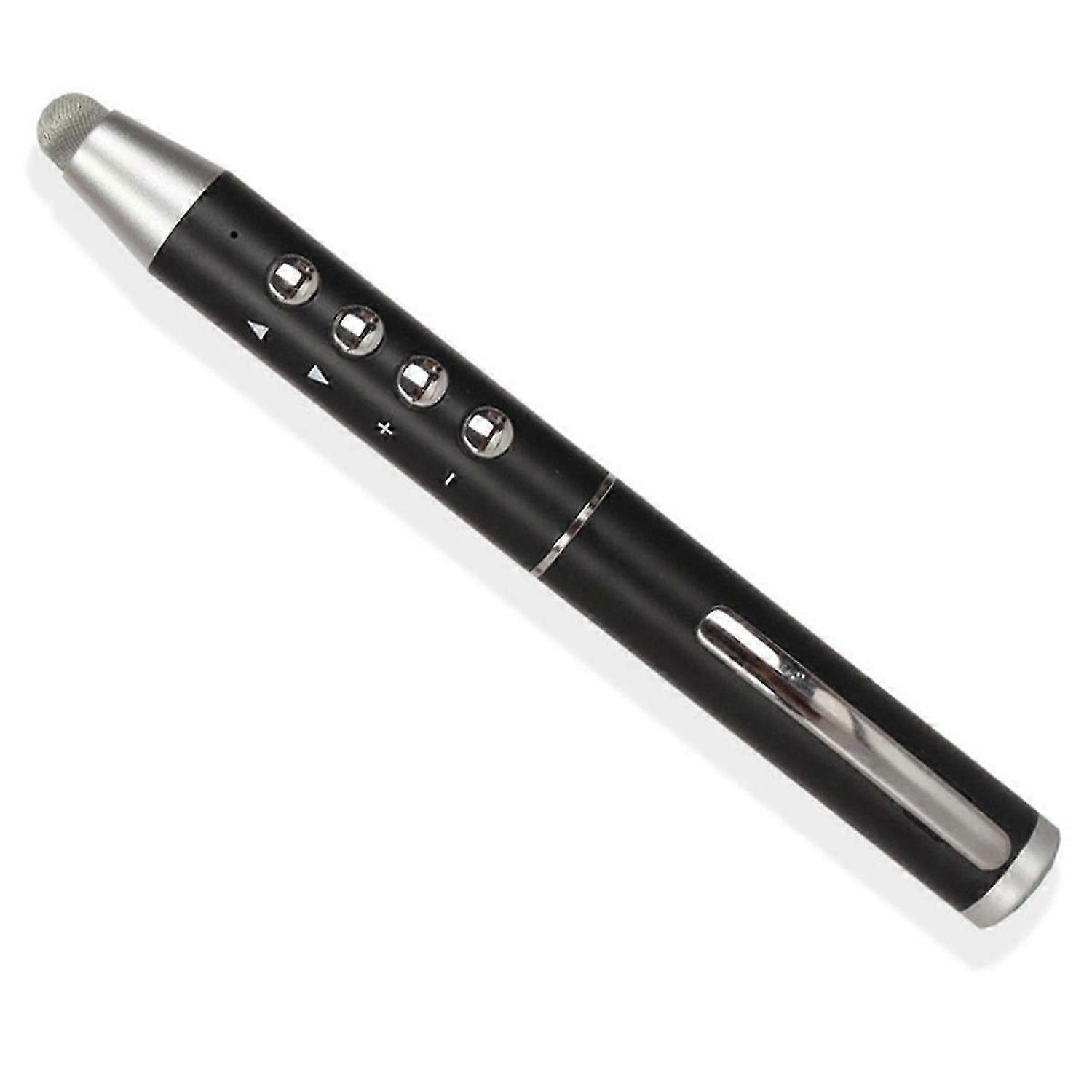 2.4GHz Wireless Presenter Presentation Clicker Page-Turning Pen Black