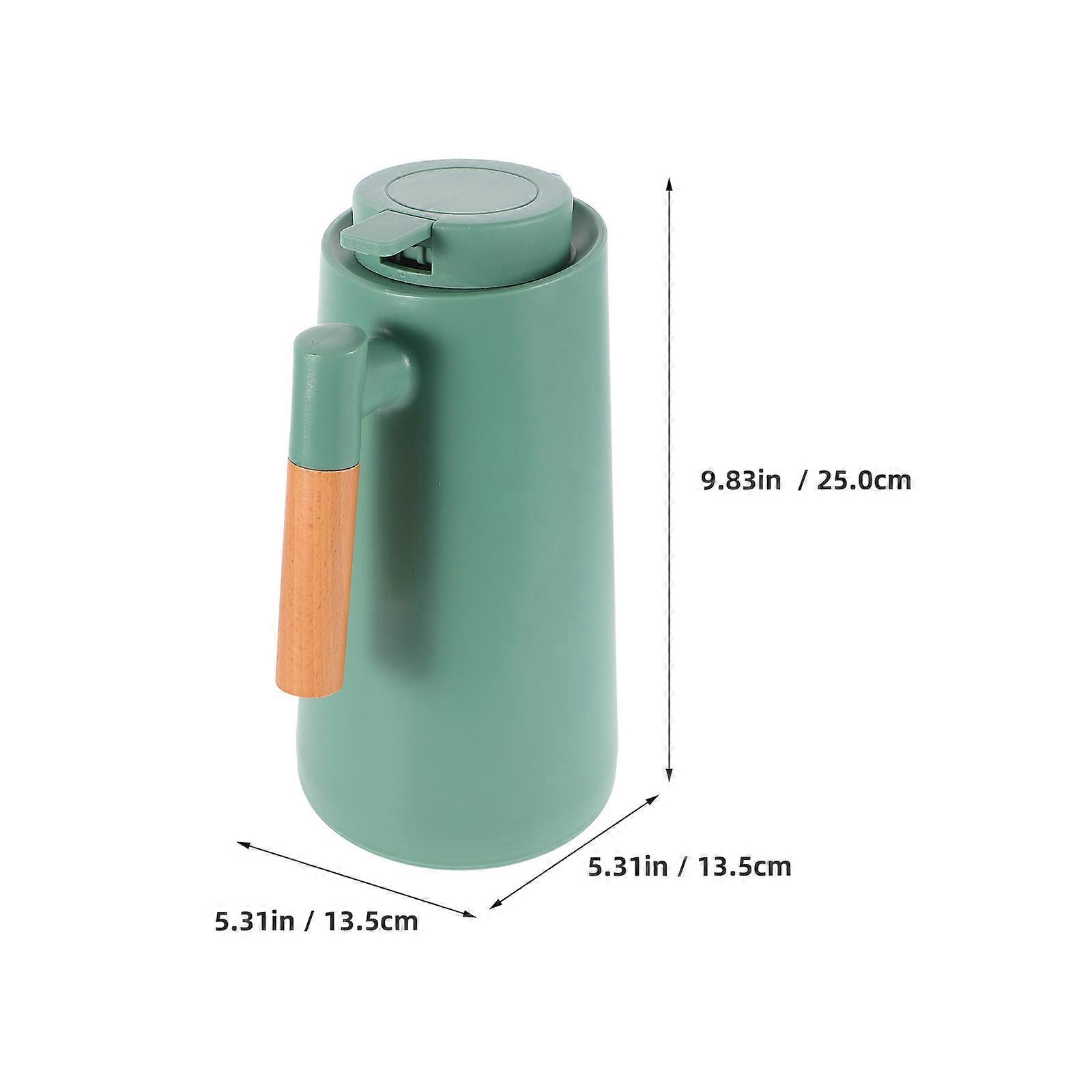 Insulated Coffee Carafe Hot Beverage Container For Family Gatherings Olive Green 1Pcs