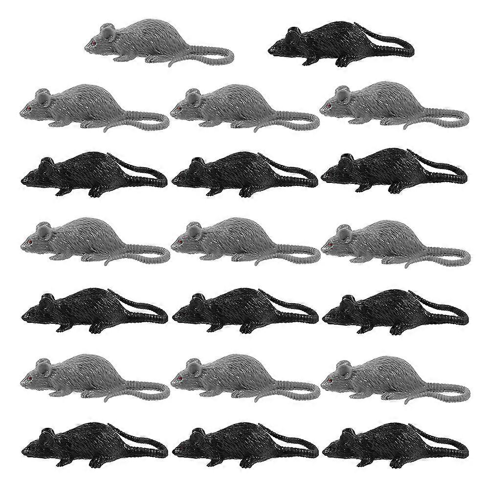 24Pcs Plastic Creepy Rat Toys Halloween Tricks For Outdoor And Indoor Pranks Ideal Scary Props For Parties