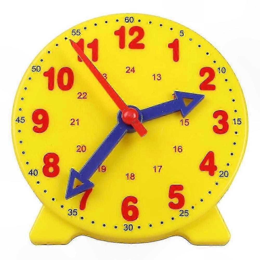 Interactive Learning Clock for Kids, Time Teaching Tool with 12/24 Hour Format for Students