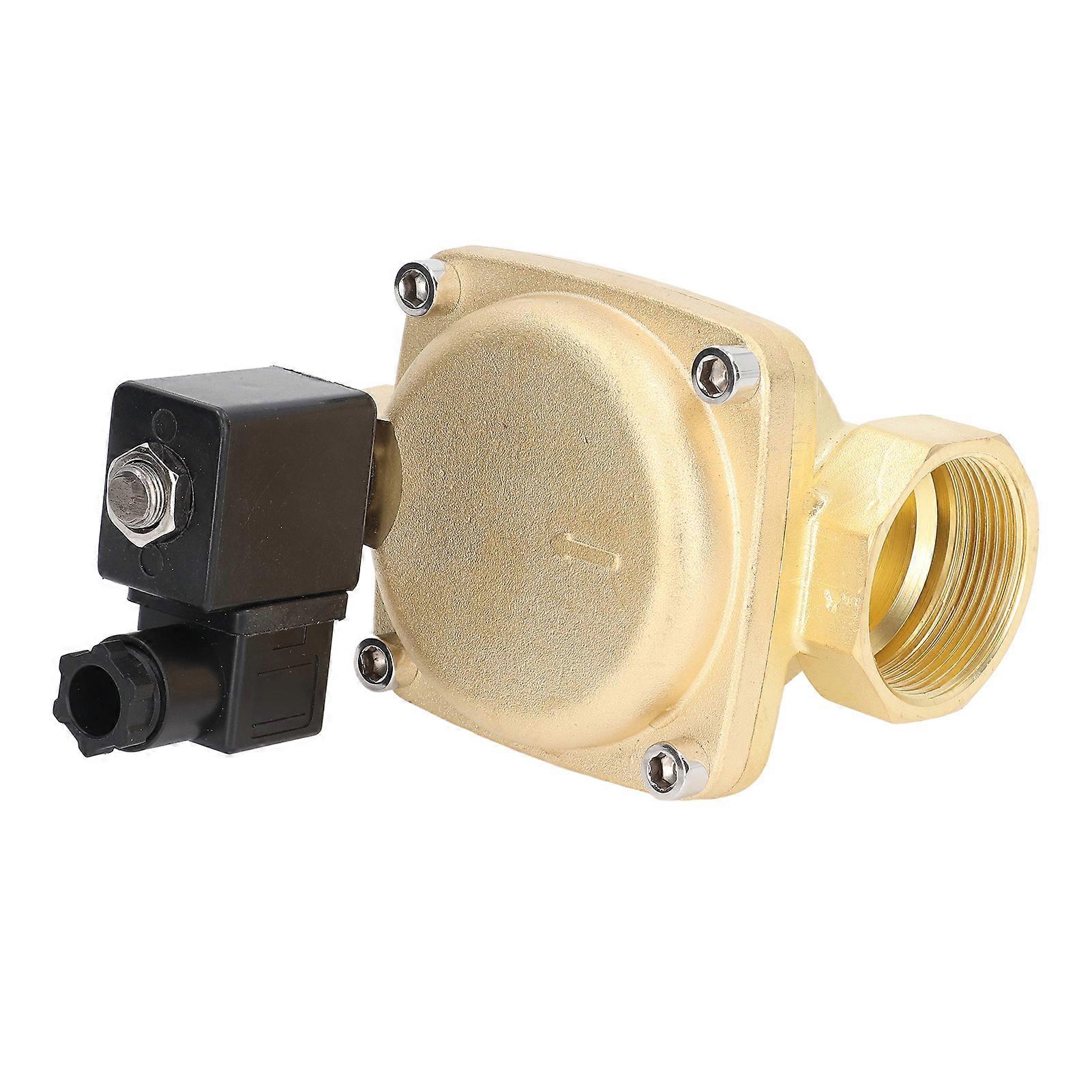 Brass Solenoid Valve G2in 2-Way Normally Closed High Pressure AC110V