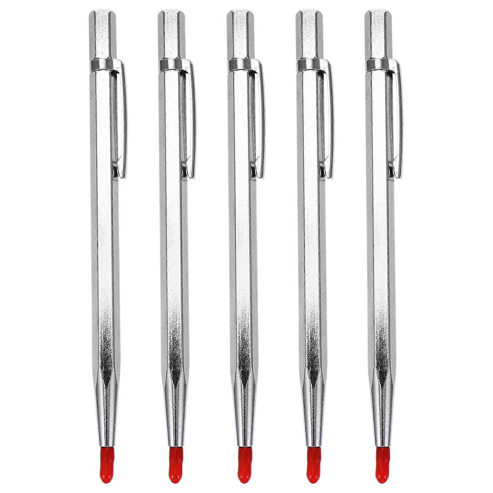 Silver Tungsten Carbide for Carving Use 5Pcs Durable Engraving Pens