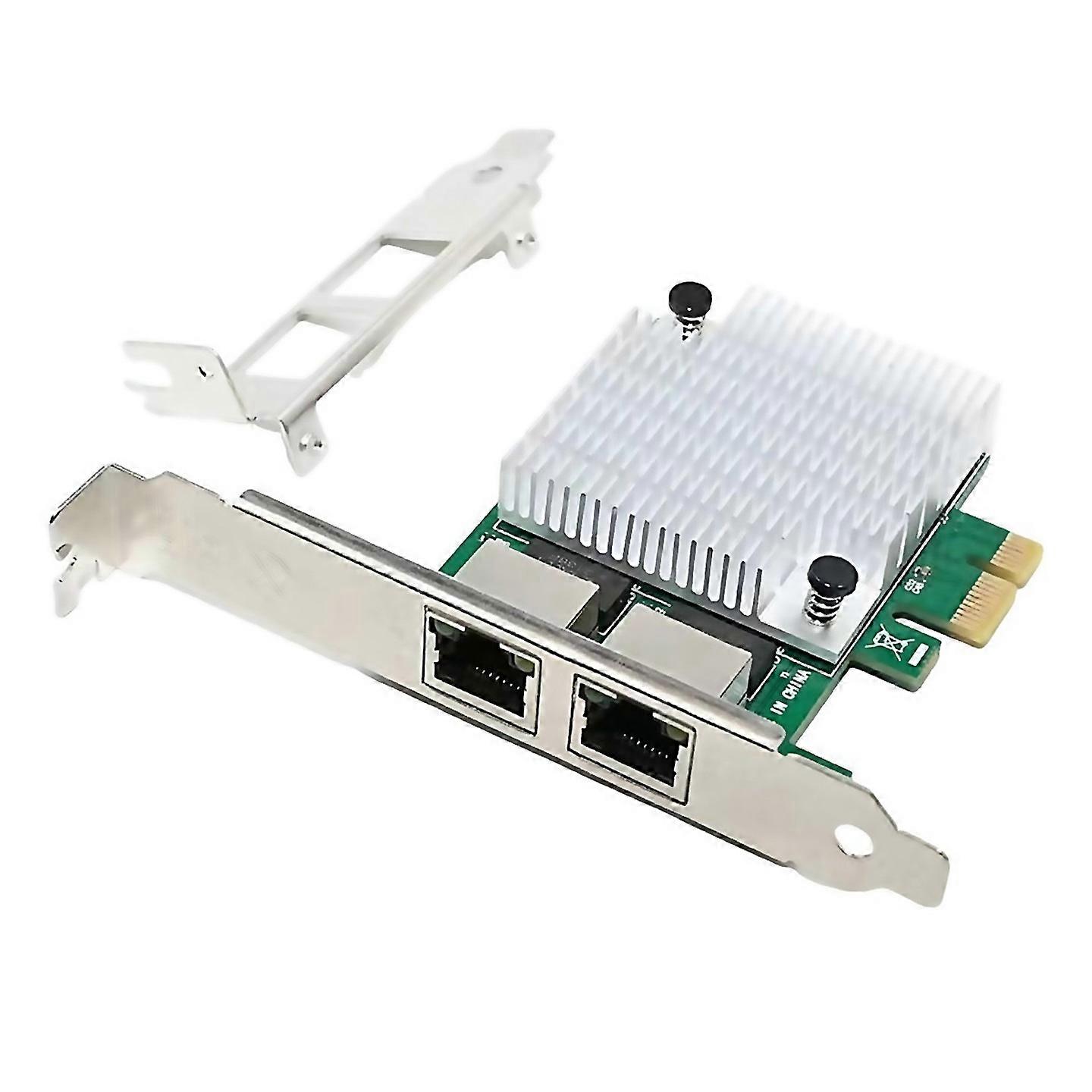 For 2 Rj45 Port Pcie X1 Realtek 8111fasm1082e Chipset Lan Network