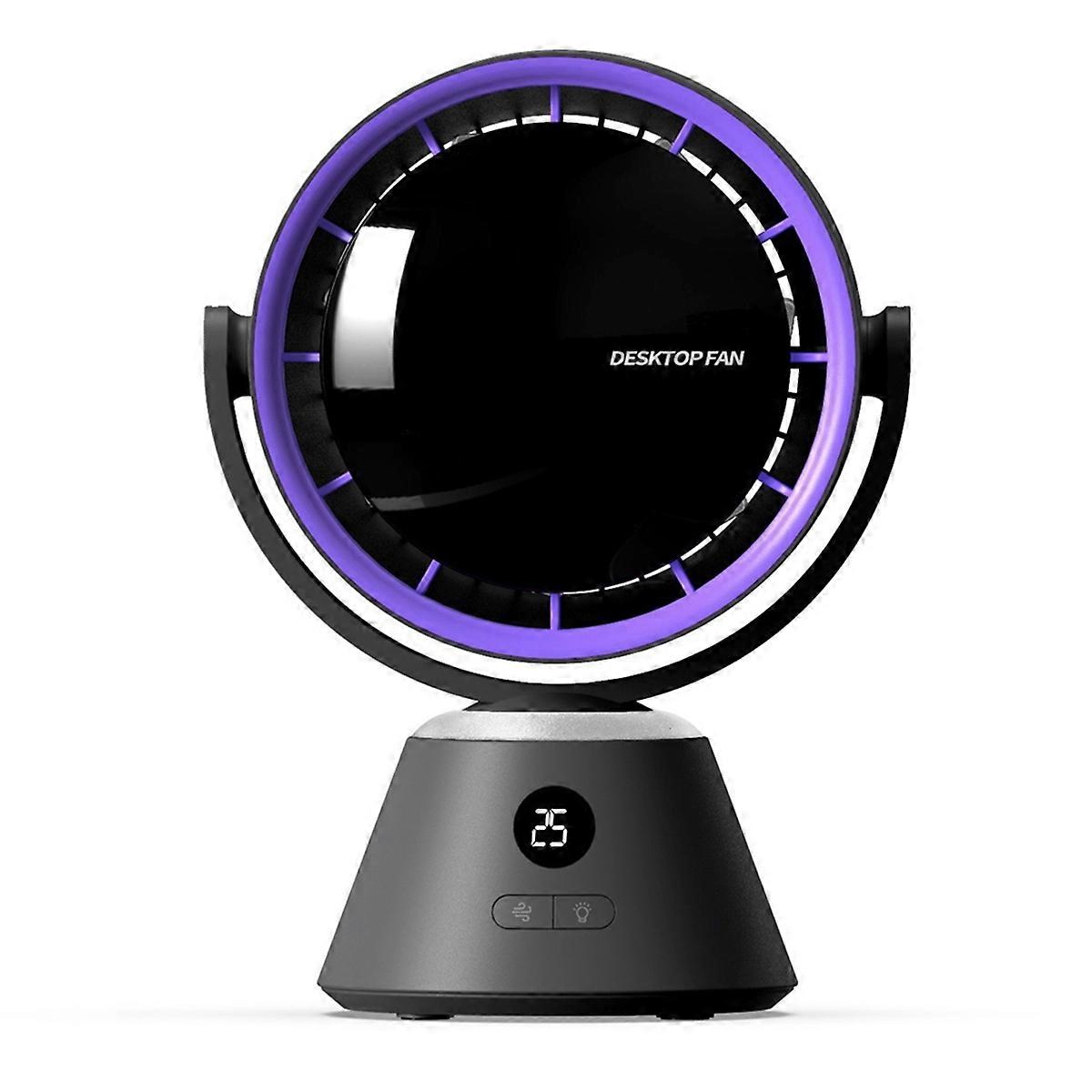 High-Speed Turbo Fan Shaking Head with Light, Digital Display