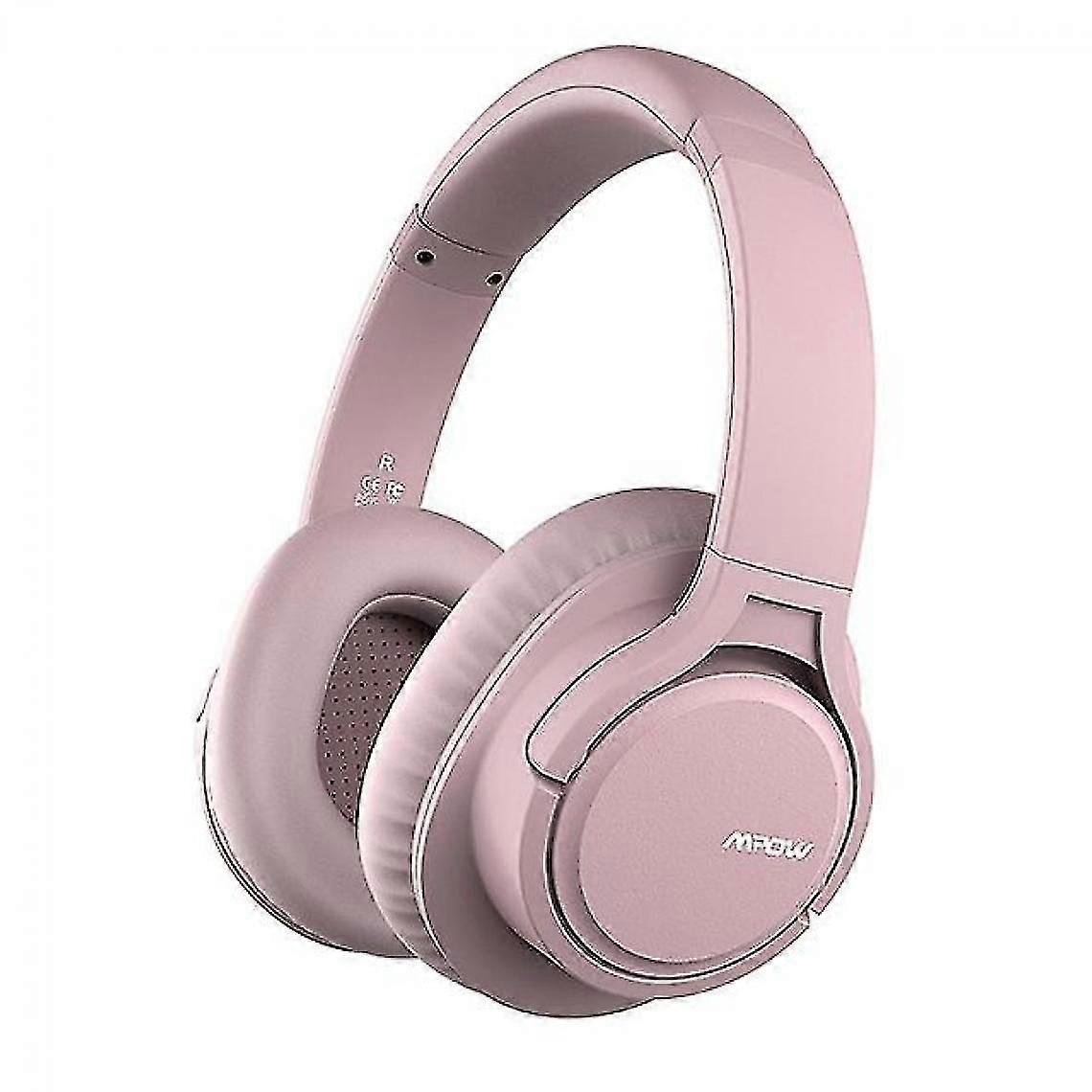 Wireless/wired Bluetooth Headset With Microphone (pink)