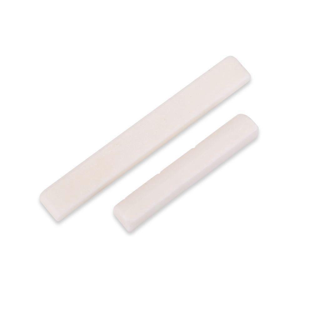Bone Ukulele Bridge Saddle and Nut for 4 String Ukuleles Musical Instrument Repair Parts