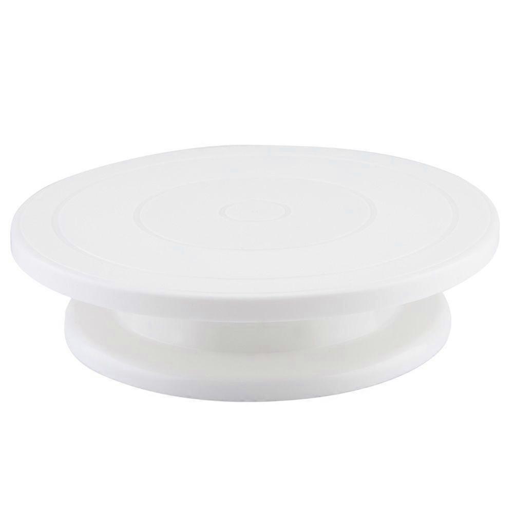 Cake Decorating Turntable Rotating Revolving Stand Pastry Baking Decoration Tool Set (White)