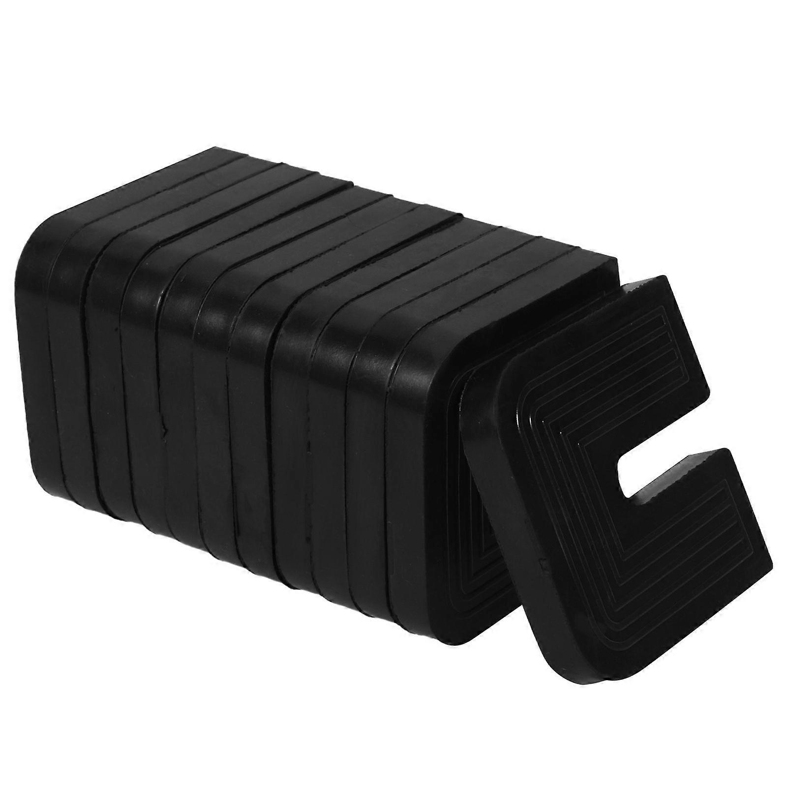 12pcs Rubber Vibration Isolator Pads for 1P-5P Air Conditioning Condenser Black Anti Vibration Foot Pads Outdoor Unit Stabilizer for Noise Reduction