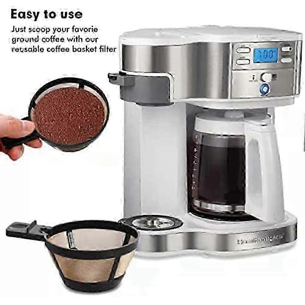 Reusable Coffee Basket Filter for Hamilton Beach 2-Way Brewer Coffee Maker Models 49980A, 49980Z, 47650, 49933 DS
