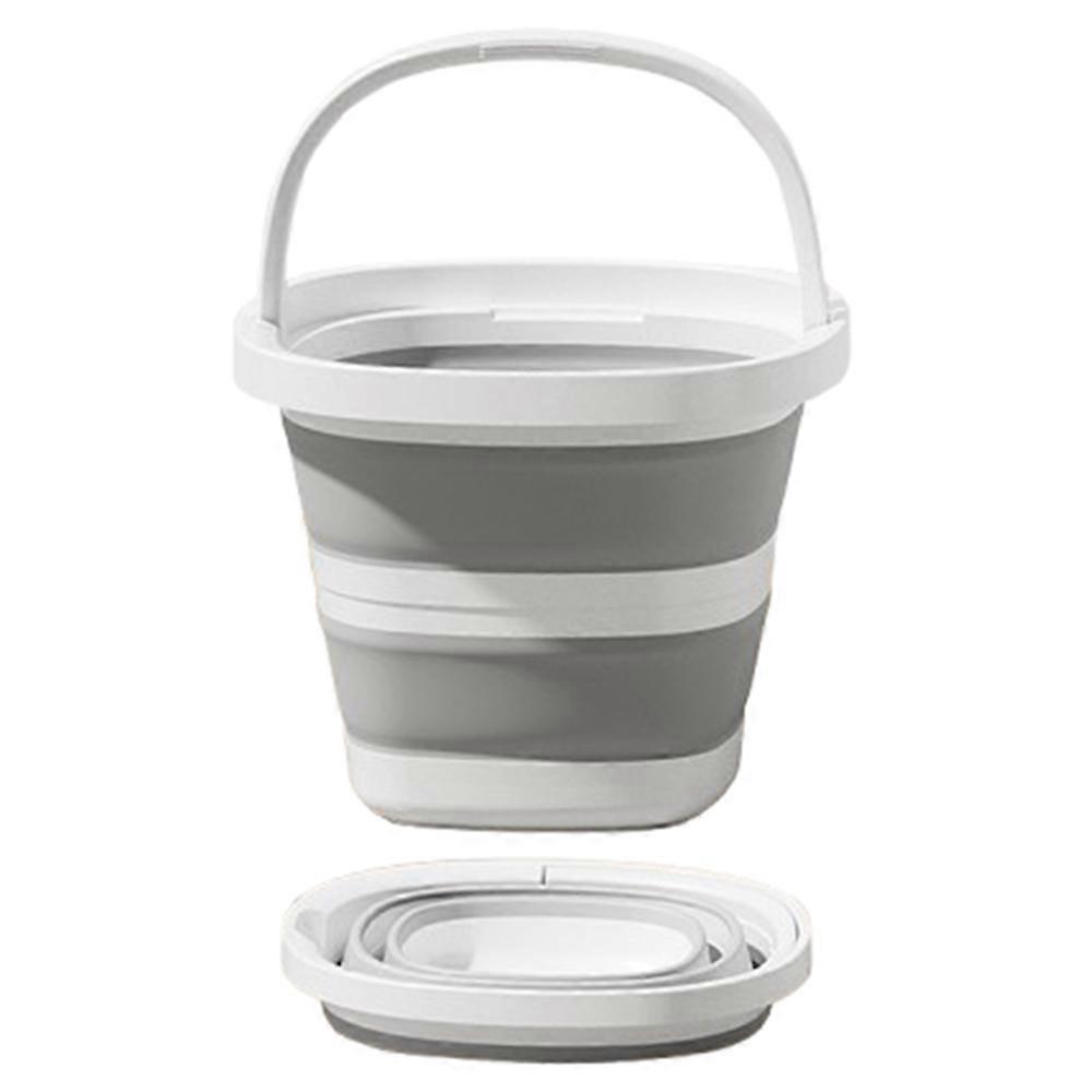 New 5L Folding Bucket Fishing Bucket Space-Saving Wash Basin Portable Multifunctional Fishing Bucket Household