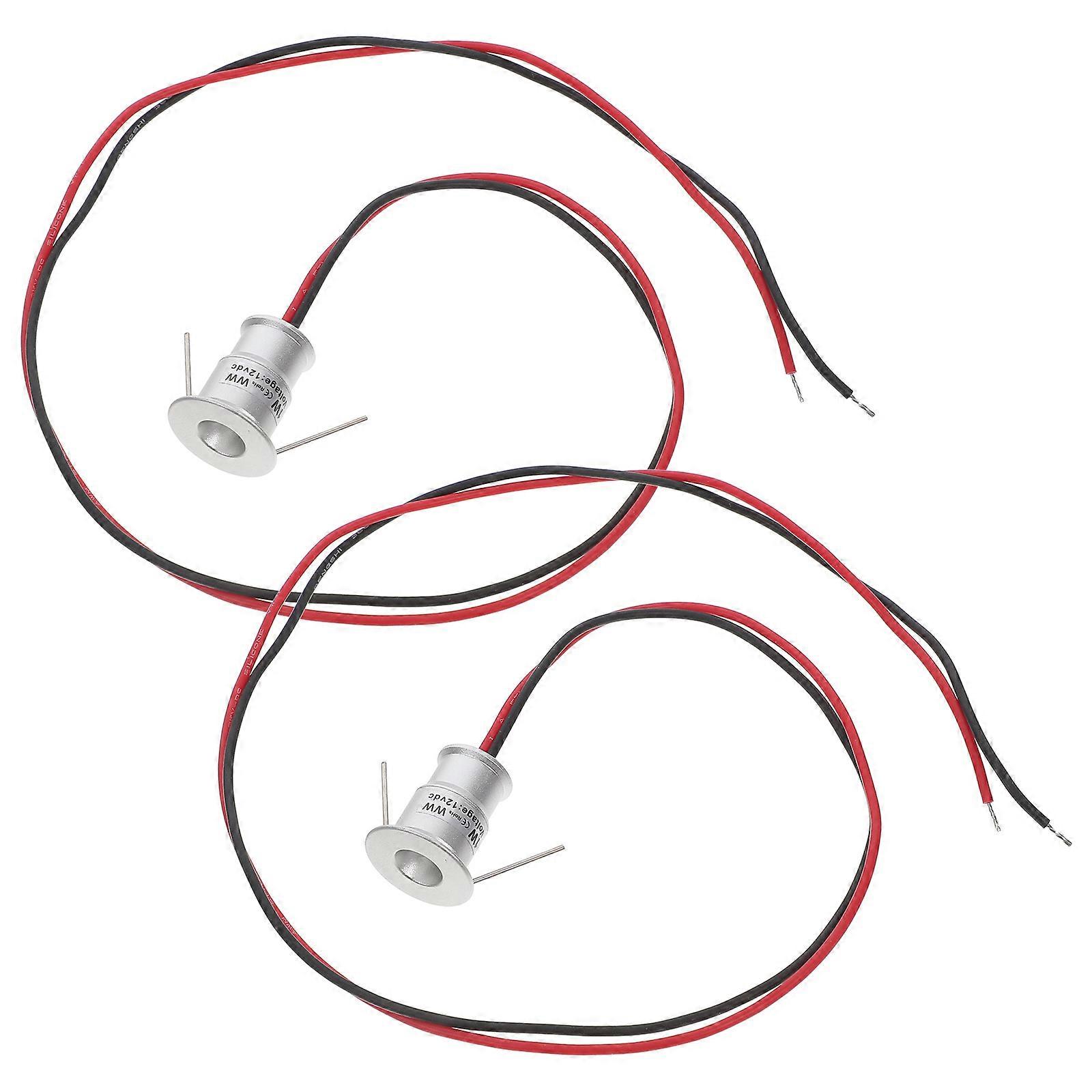 Mini LED Spotlights Cabinet Lighting for Display 8Pcs Silver Aluminum