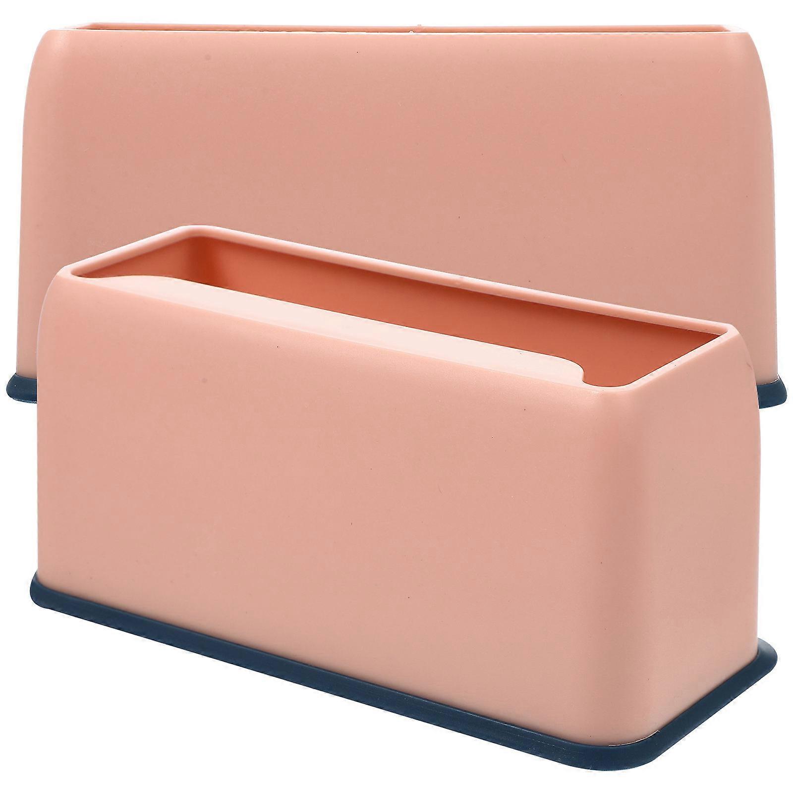 Convenient Pink Cat Litter Scoop Holders for Home Use 2Pcs Plastic