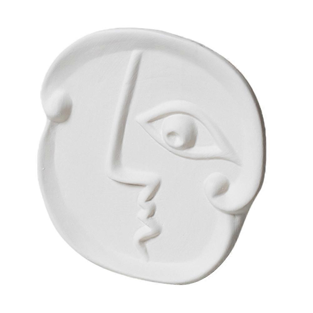 Flower Vase Abstract Creative Vase for Storage Use 2Pcs Beige