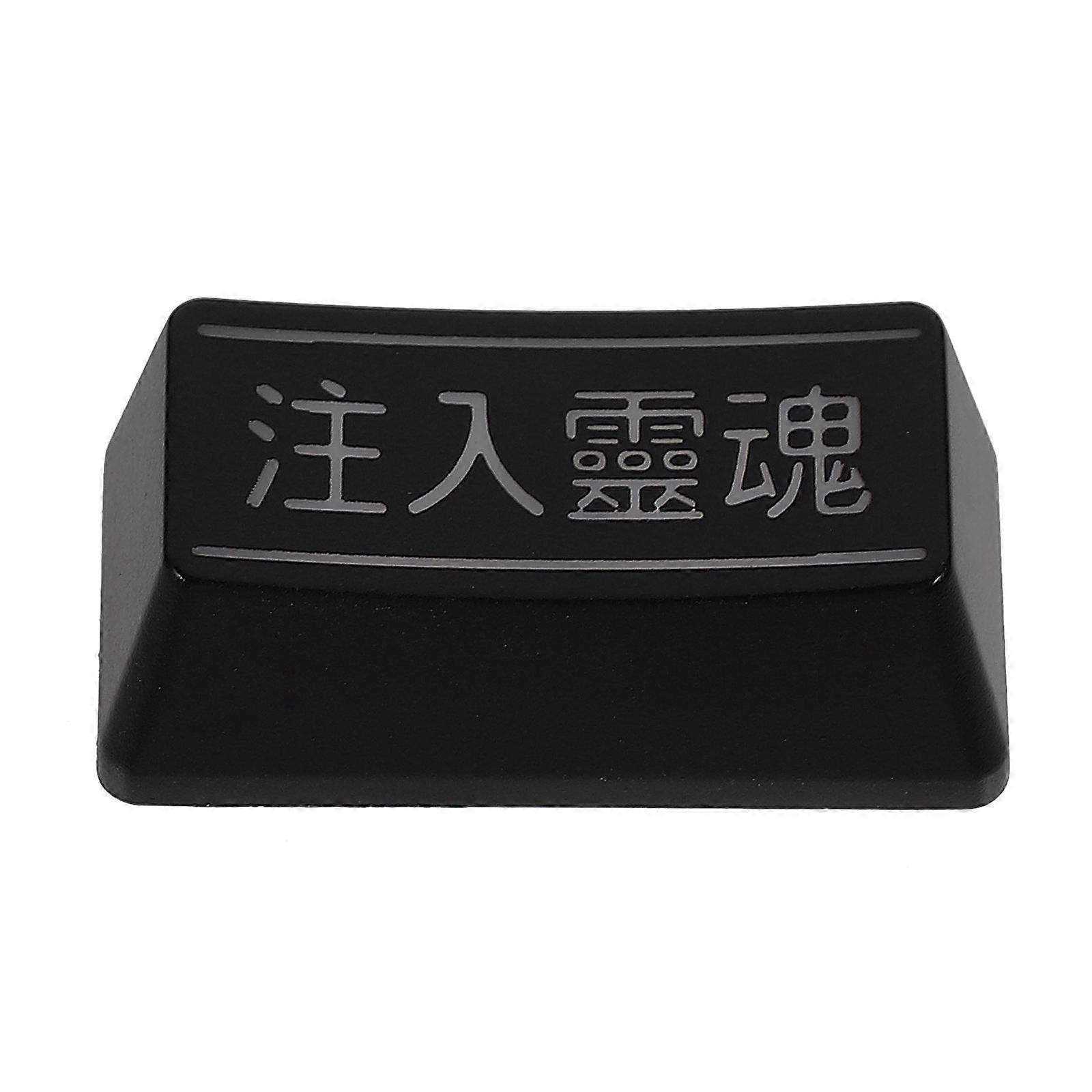 Replacement Key Caps for Mechanical Keyboard Shine Through 2Pcs Black