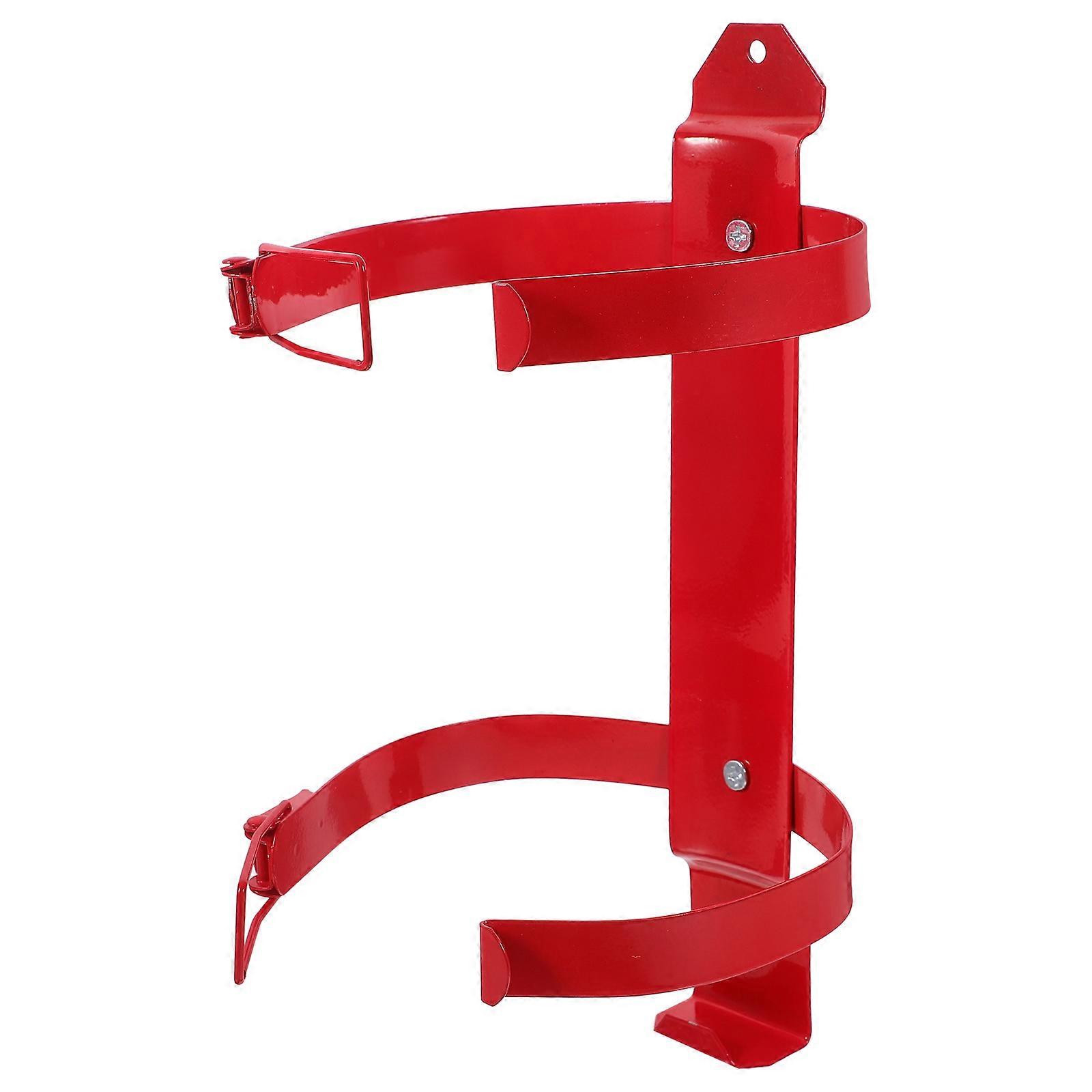 4Pcs Universal Fire Extinguisher Mounting Bracket For Boats Emergency Situations Space Saving Red Solution