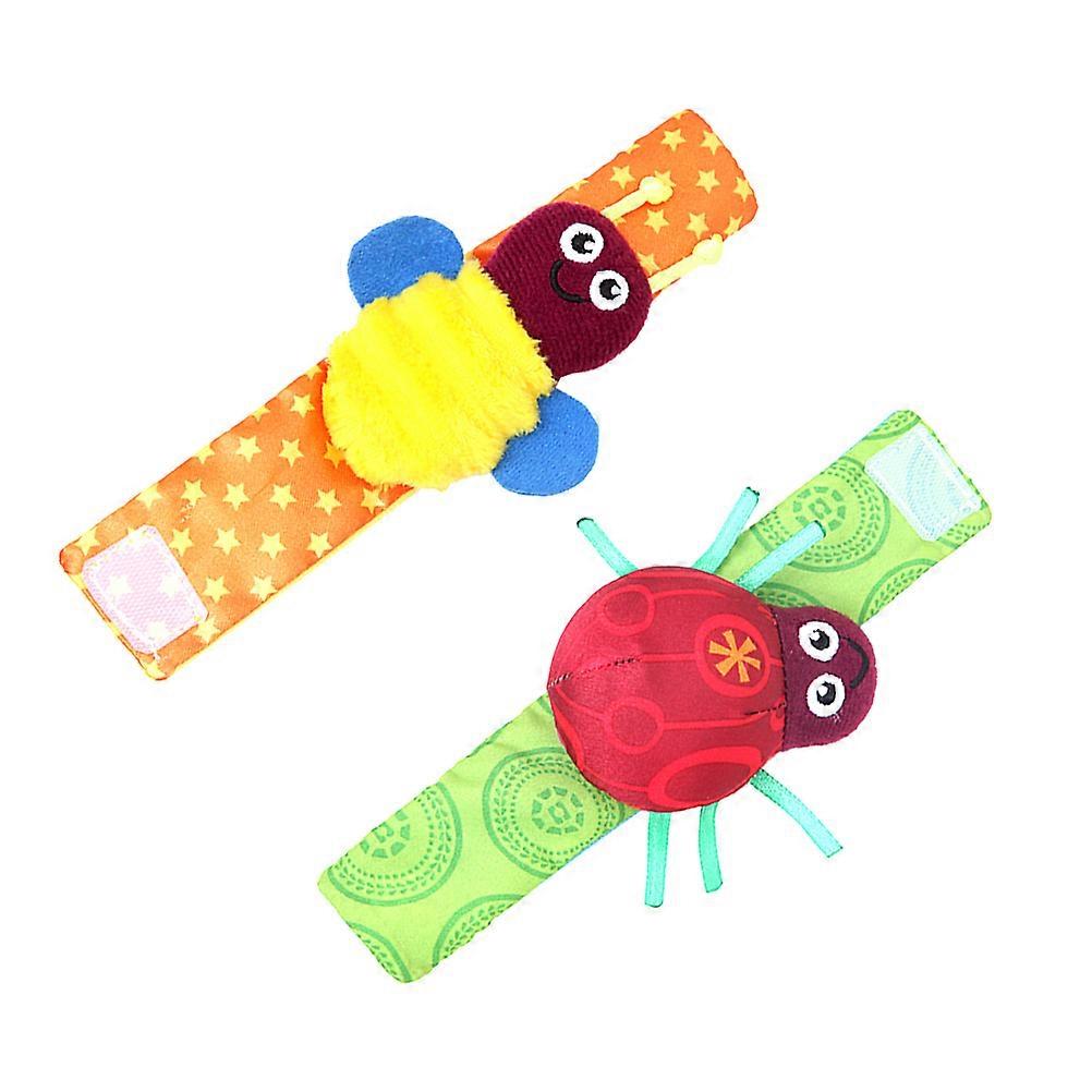 Comfort Doll Wrist Strap Toys For Toddlers 4Pcs Assorted Color Funny Shape Good For Parent-Child Interaction