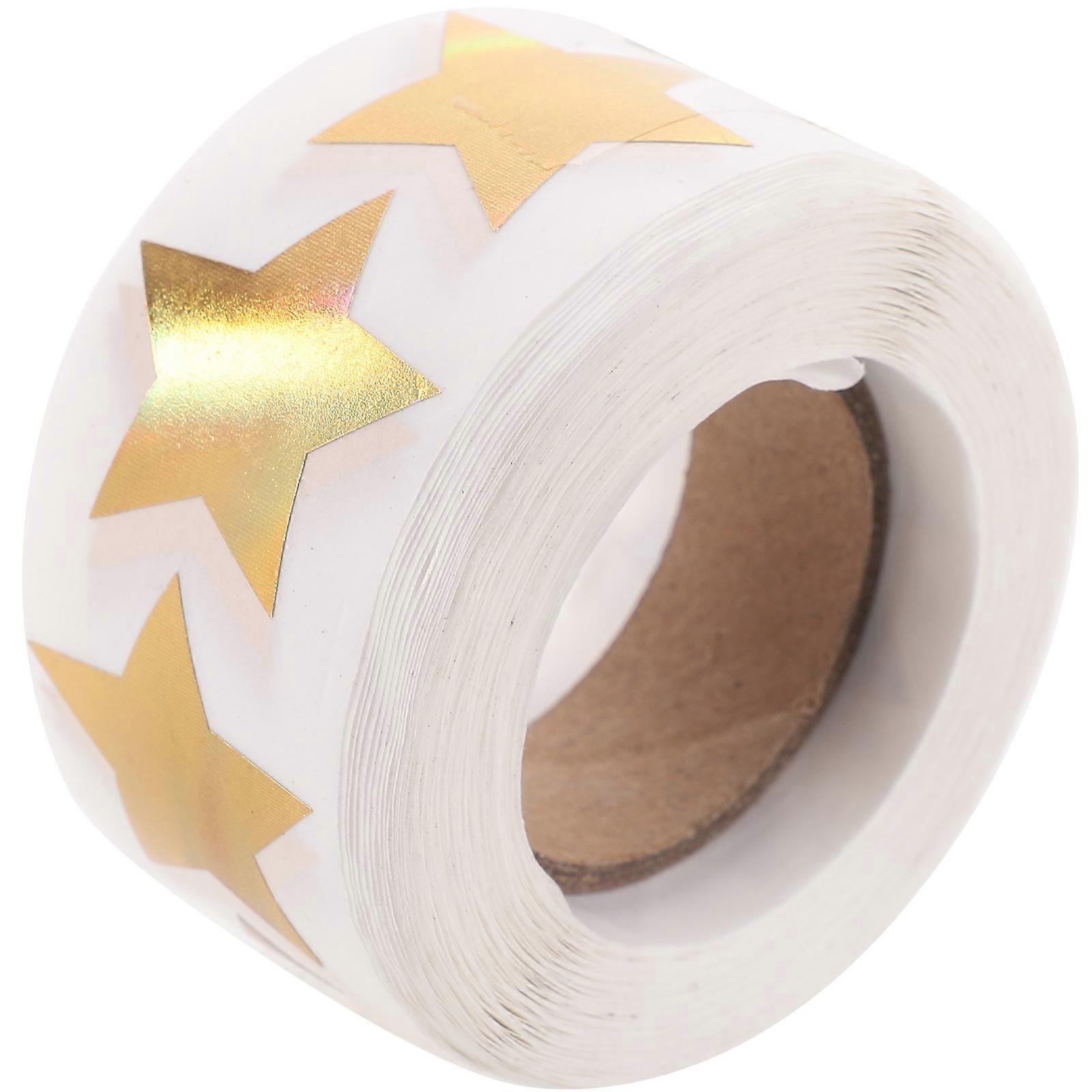 Decorative Star Seal Stickers For Mailers And Handicraft Workshops Golden 500Pcs