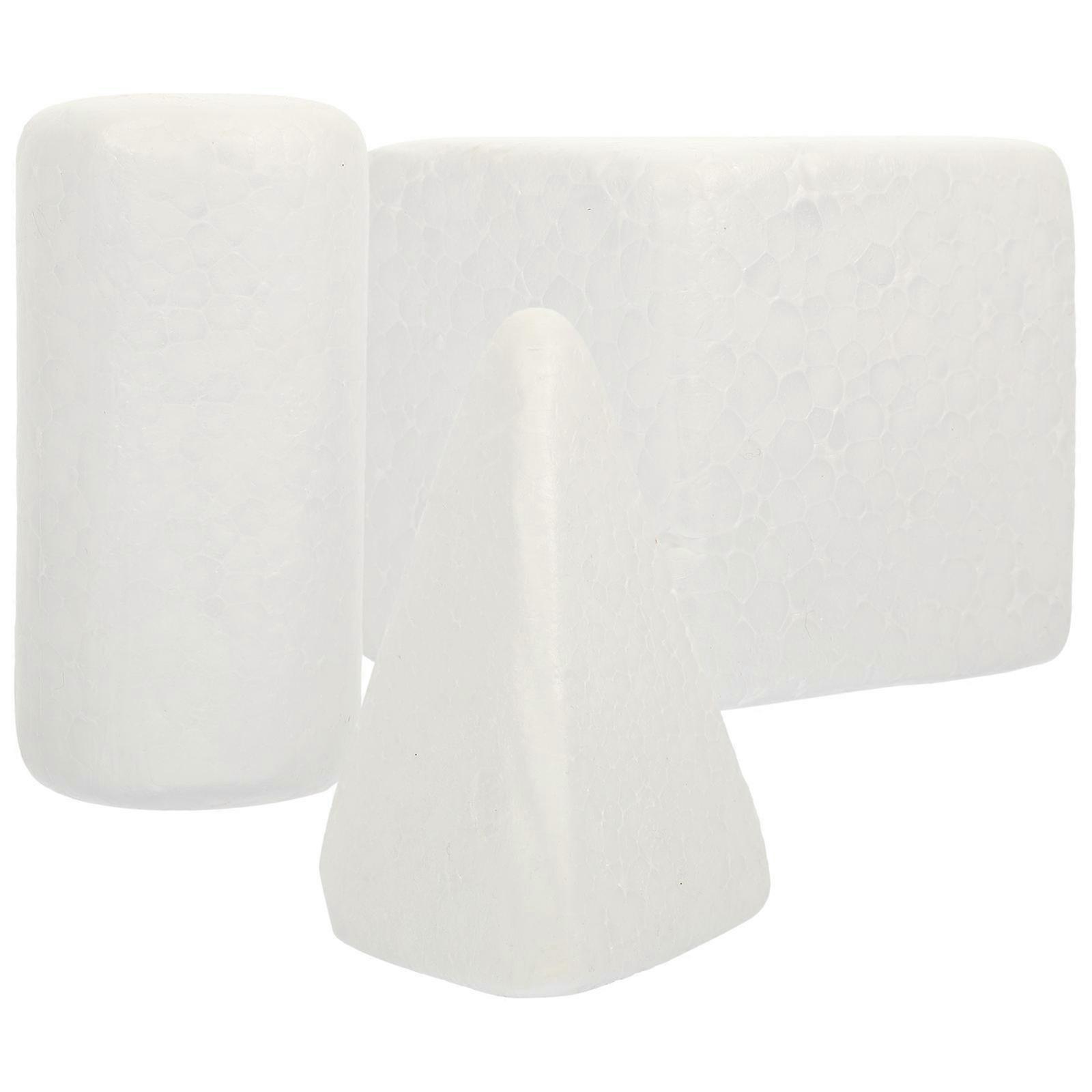 Kids Shape Cognitive Model Educational Toy for Playroom Decoration White Foam Material 3Pcs