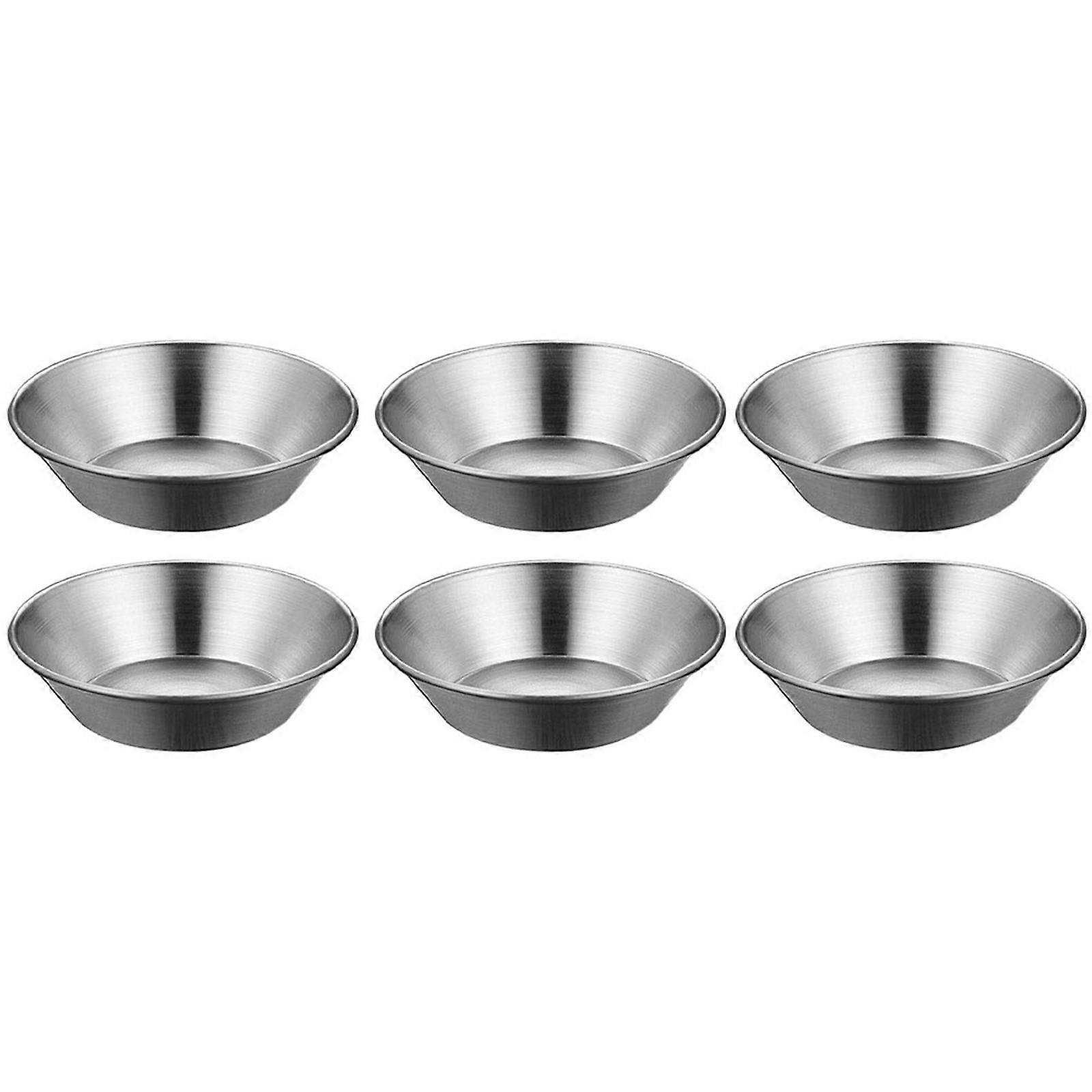 Egg Tart Baking Mold Aluminium Alloy for DIY Use 12Pcs Silver Molds