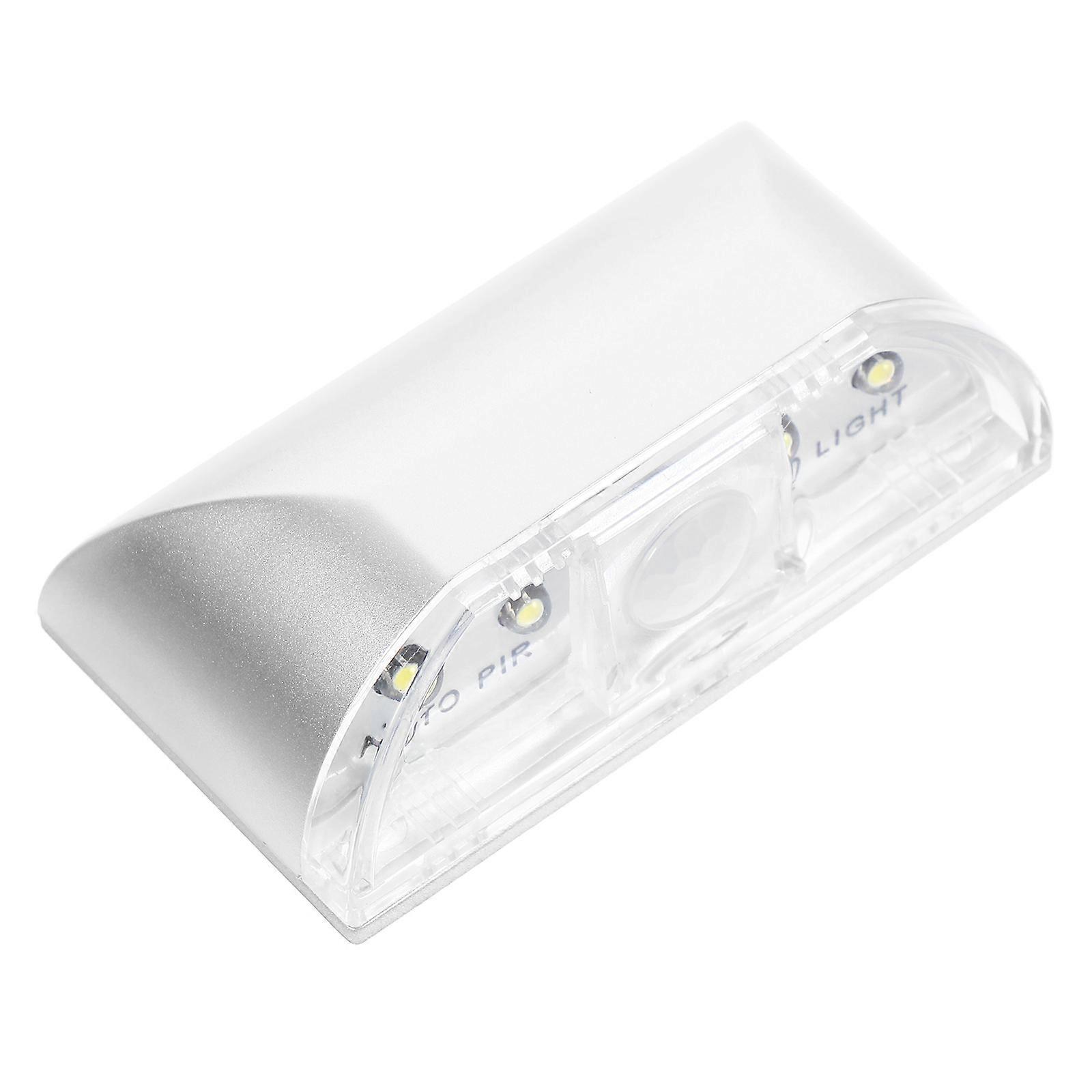 Light Sensor Lamp LED Door Lock Induction for Lighting Use 2Pcs Silver