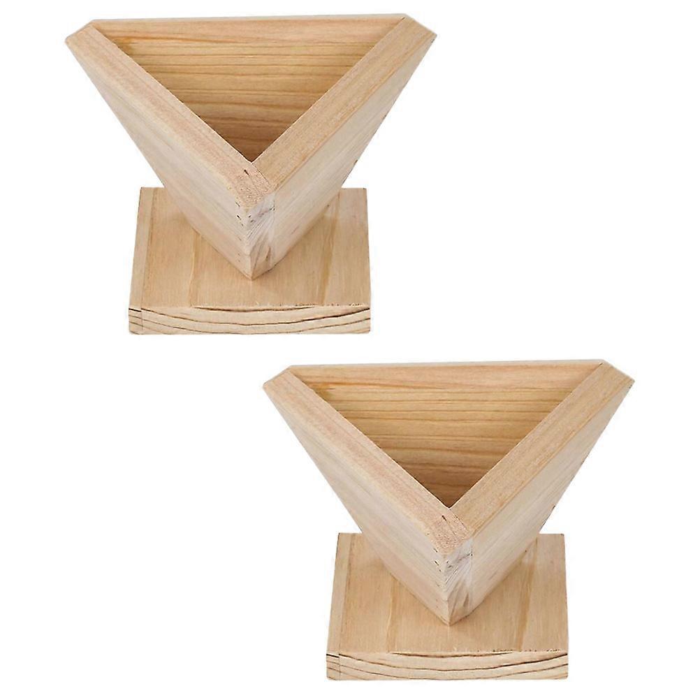 Wood Food Molds for Rice Ball Making 6Pcs Assorted Color Kitchen Set