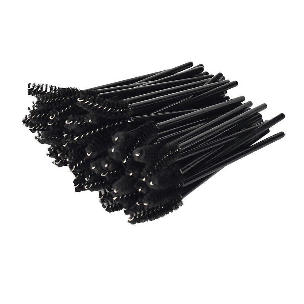 Disposable Eyelash Brush for Makeup Application 100Pcs Black Eyebrow Brush