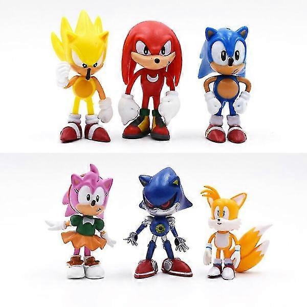 6 sonic the hedgehog action figures