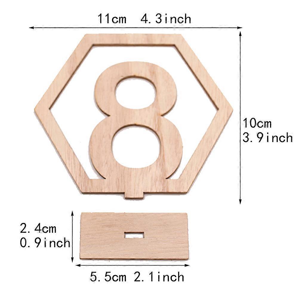 40 Pcs Rectangular Wooden Table Numbers For Wedding And Birthday Party Decorations Stylish Event Ornaments