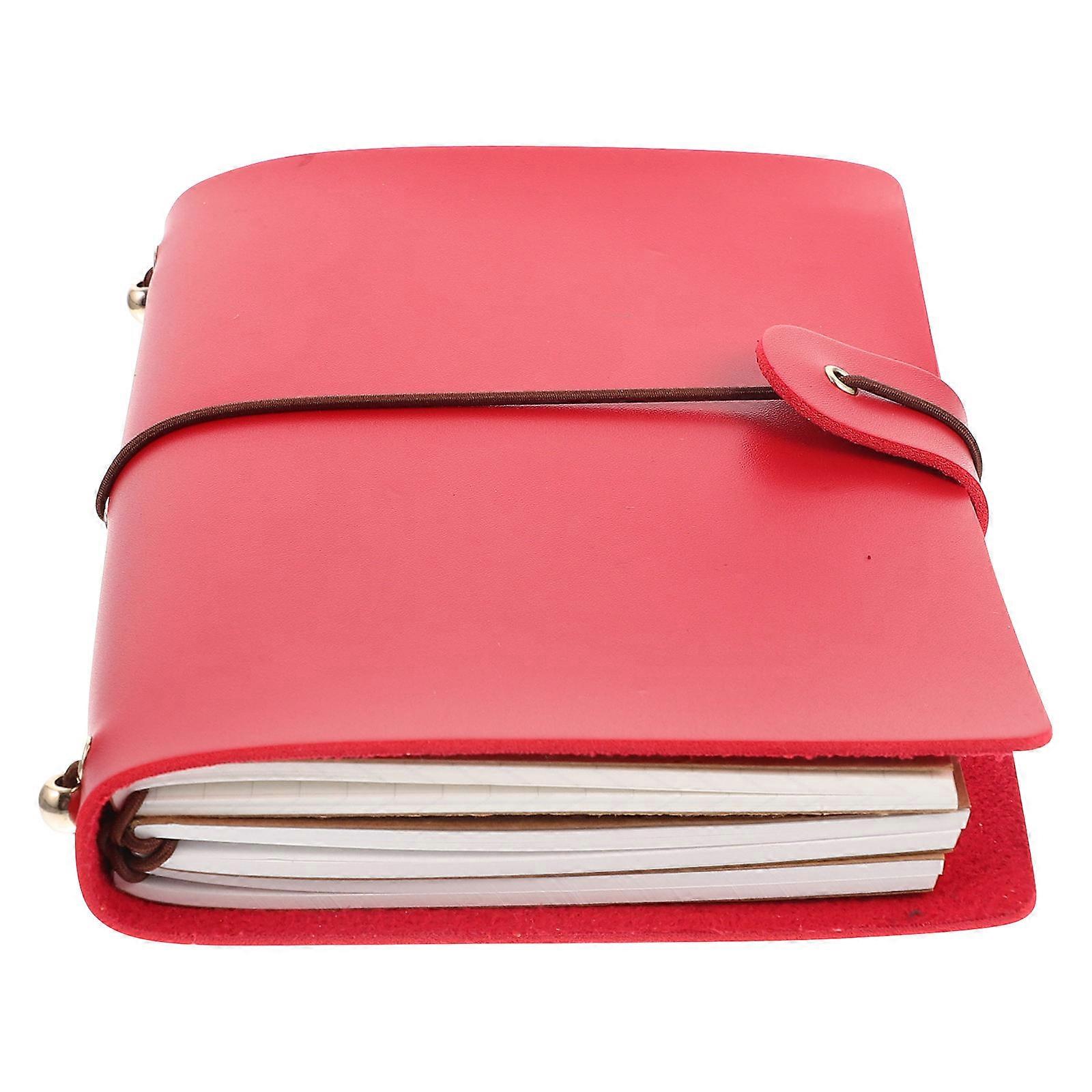 Cover Notepad for Writing Use 3Pcs Portable Business Notebook Red