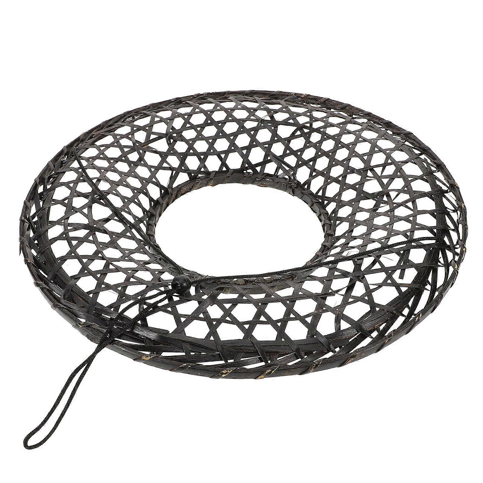 Bamboo Hat Handmade Japan Samurai Hat for Cosplay 2Pcs Set