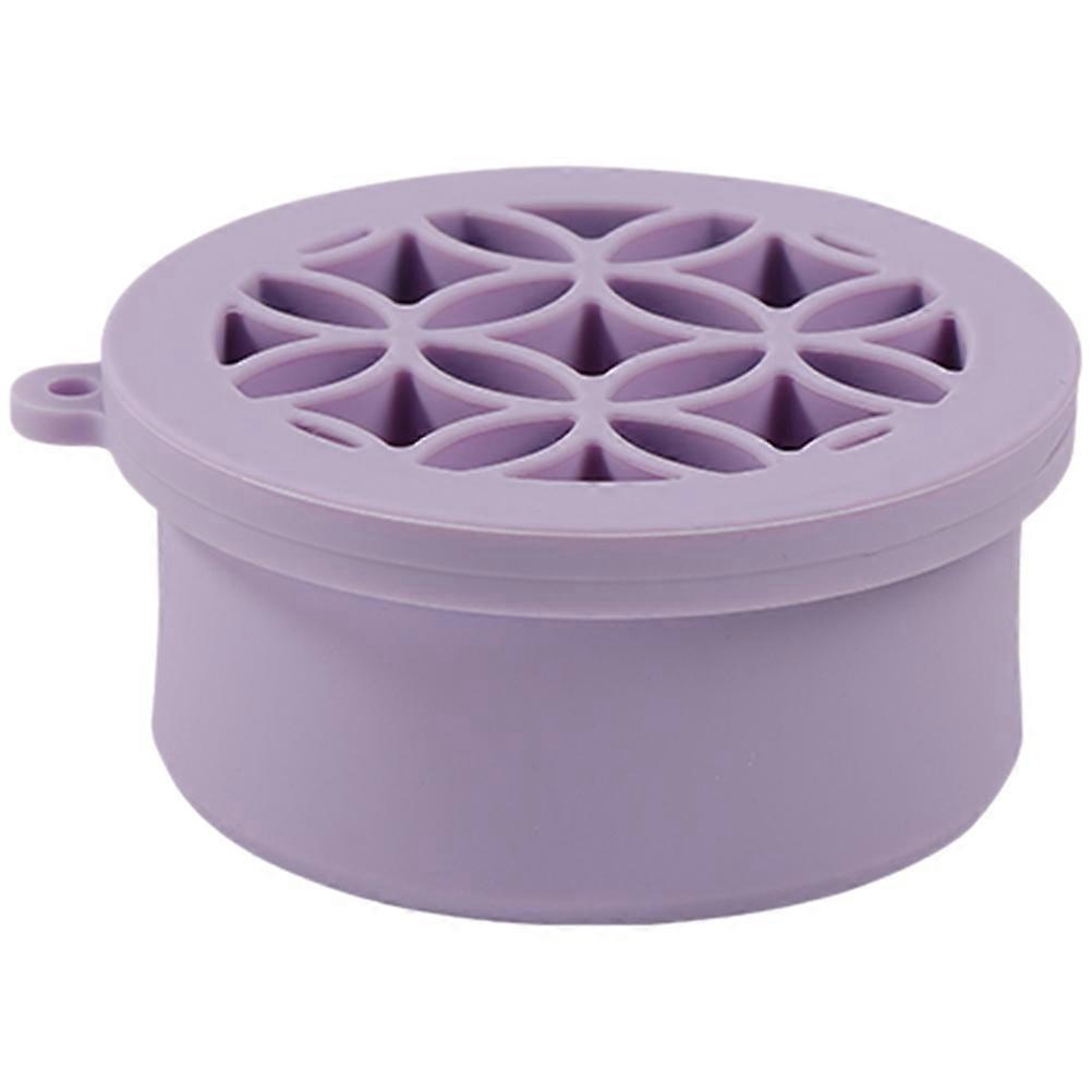 Makeup Brush Cleaning Mat Silicone Brush Cleaner for 2Pcs Makeup Brushes