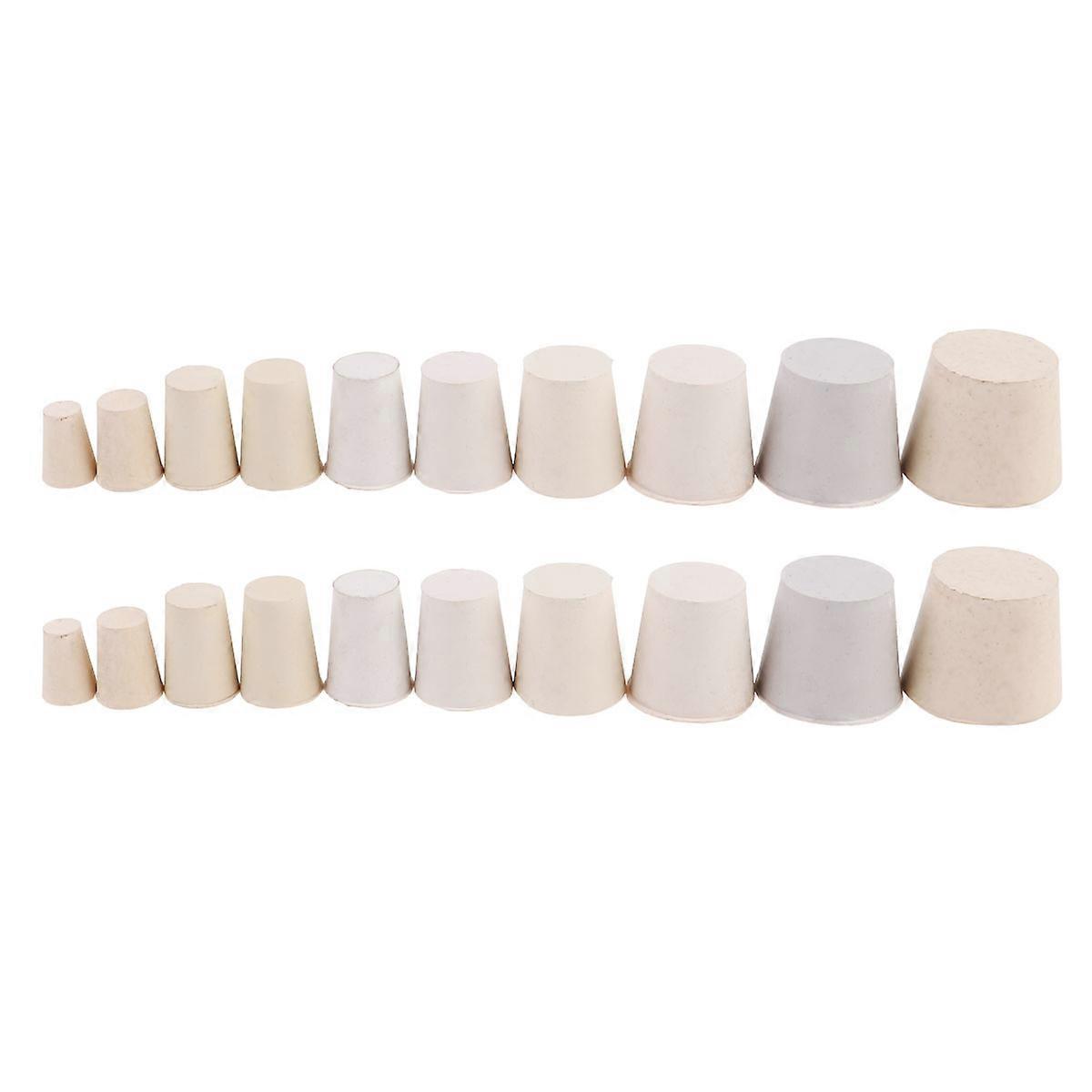 Tube Plugs Solid White Rubber Plug for Sealing 60Pcs Multi-Purpose Waterproof Stoppers