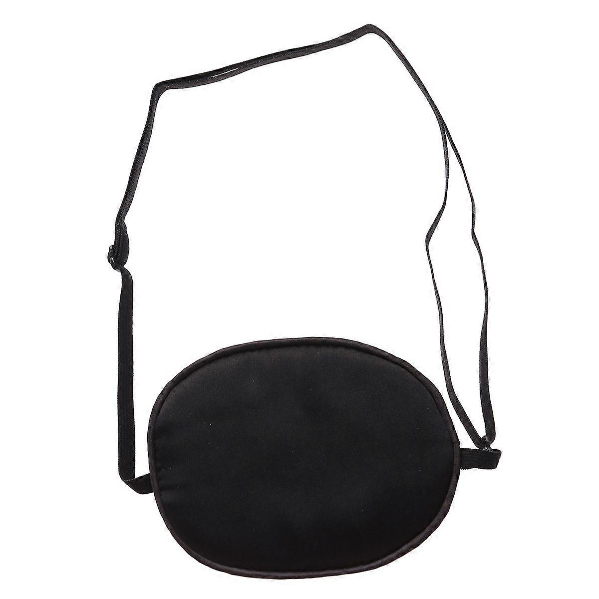 Single Eye Mask Black Silk for Lazy Eye Training Use 2Pcs Set