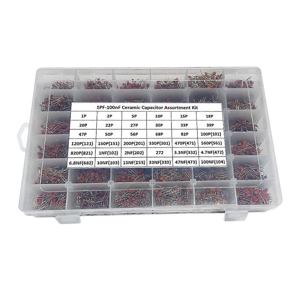 7200Pcs/Lots Professional Ceramic Capacitor Good Conductivity Transistors Kit