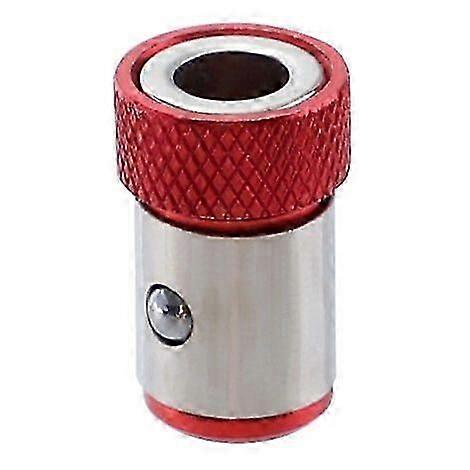 6.35mm Removable Magnetizer Metal Screwdriver Bit Power Tool Accessories (Red)