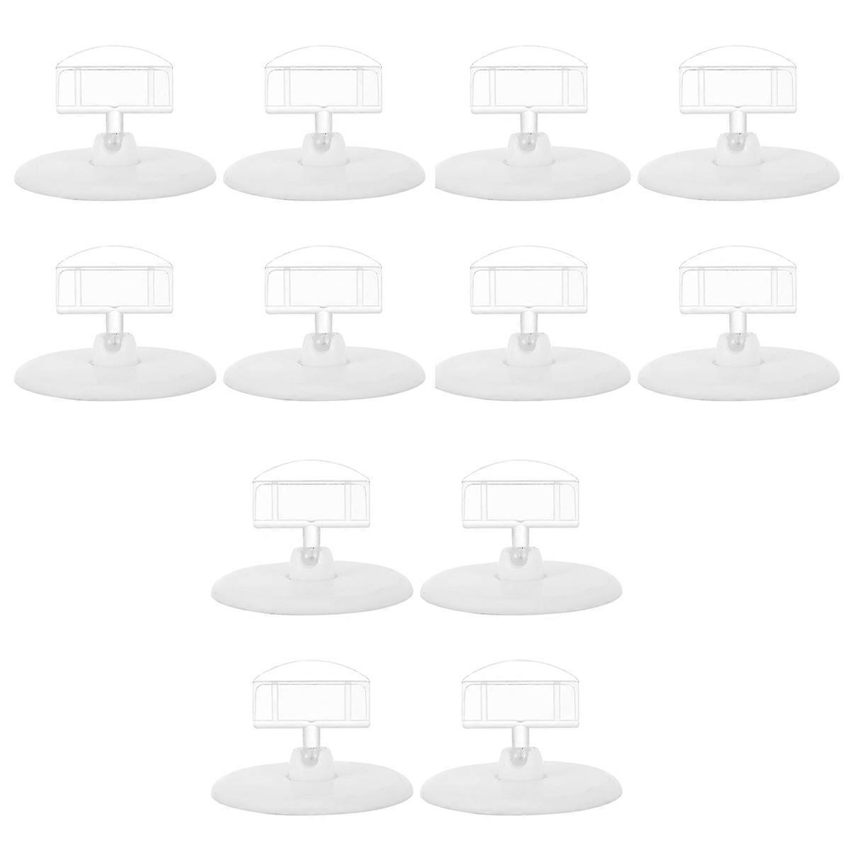 مشبك إعلاني لمركز التسوق، حامل عرض بلاستيكي للاستخدام في الحمل، 24 قطعة