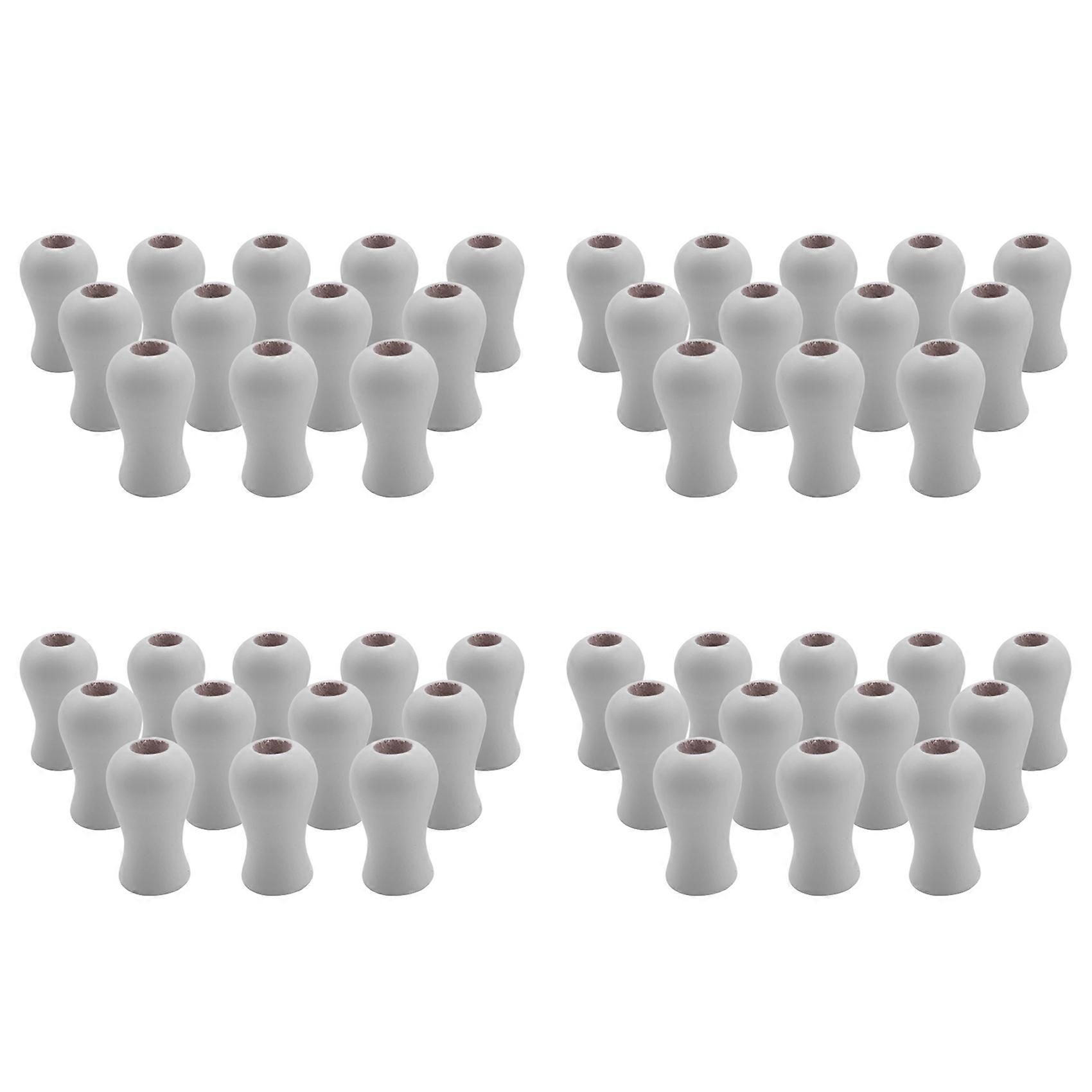 12 Pack Window Blind Wood Cord Pull End for Blinds or Shades White