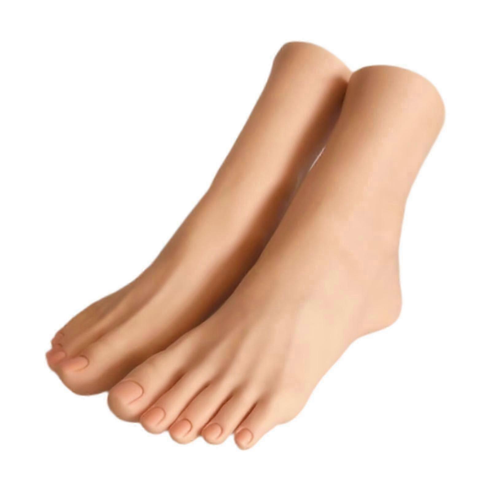 Feet Model Lifelike Sturdy Mannequin Foot Display for Art Sketch Nail RetailAA