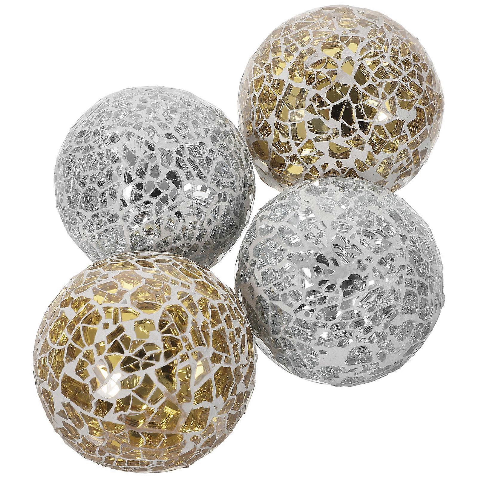 Assorted Sphere Ball Decorative Balls for Home Decor 16Pcs