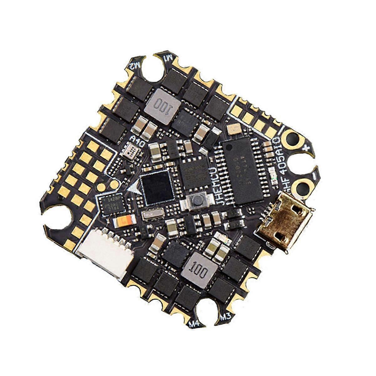 GHF405AIO-HD 40A AIO Flight Controller F405 F4 Build-in OSD Blheli-S ESC 2-6S Lipo for RC FPV Toothpick Racing Drone