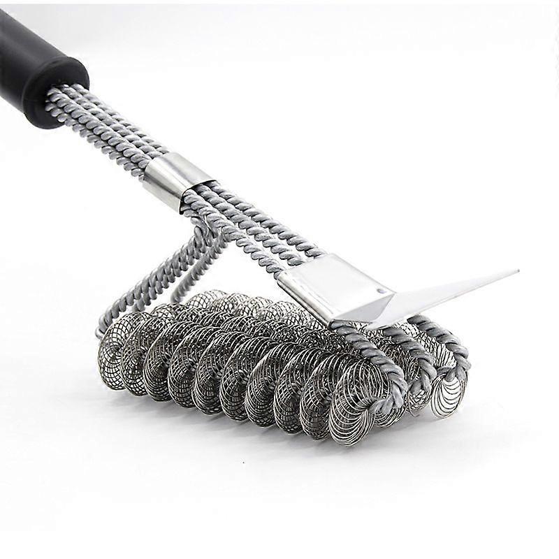 Barbecue tools Barbecue brush with scraper, suitable for ceramics and grills