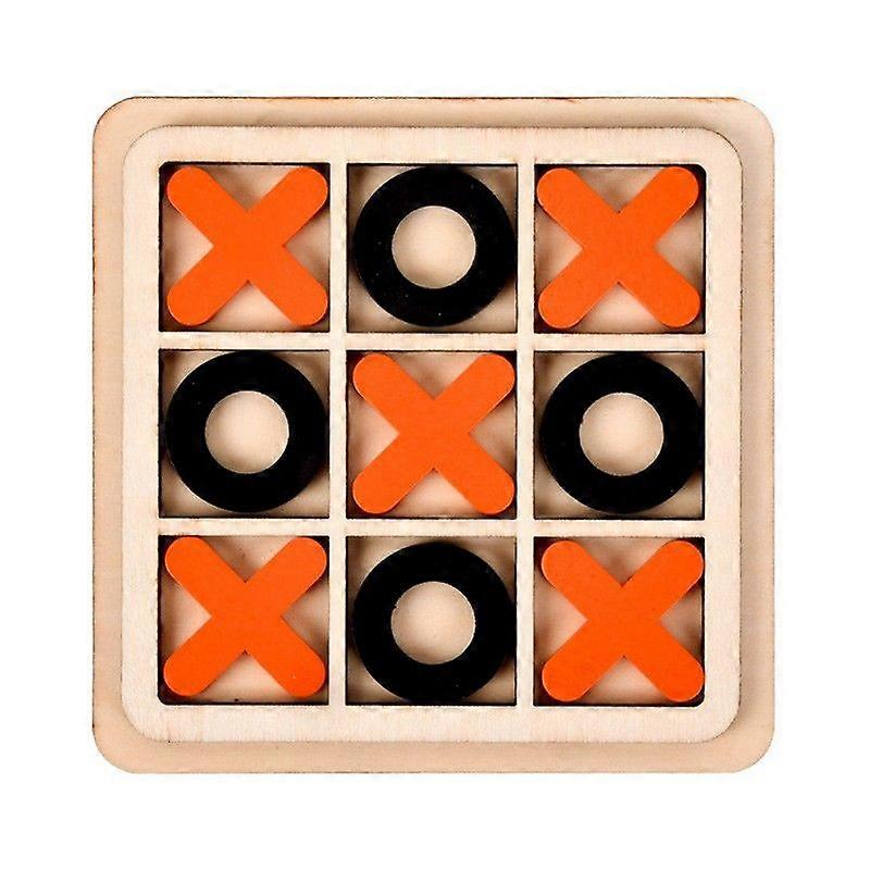 Rustic Busy Board Tictactoe Trap Family Game for Boys Girls Logical Thinking